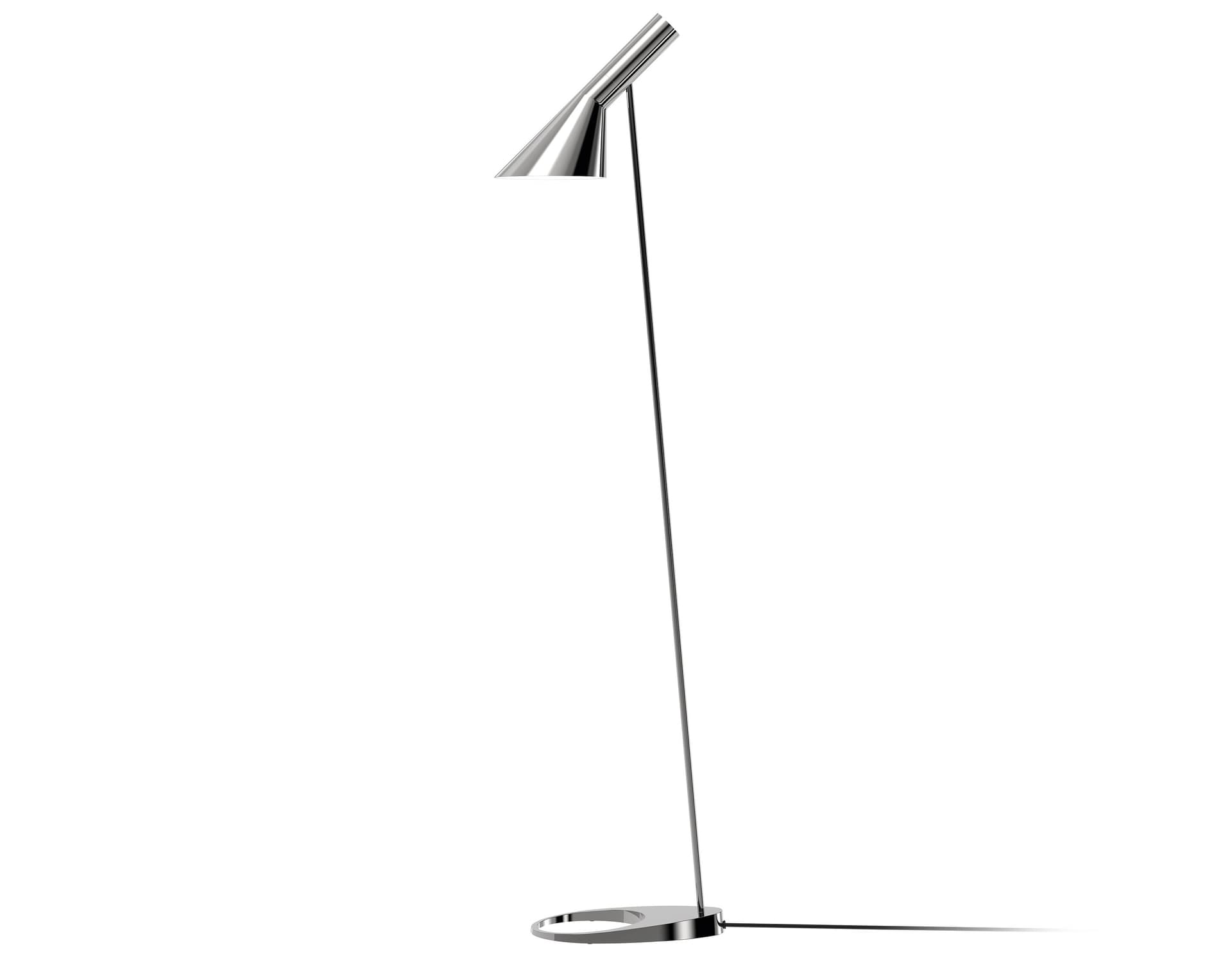 arne jacobsen floor lamp / stainless steel polished