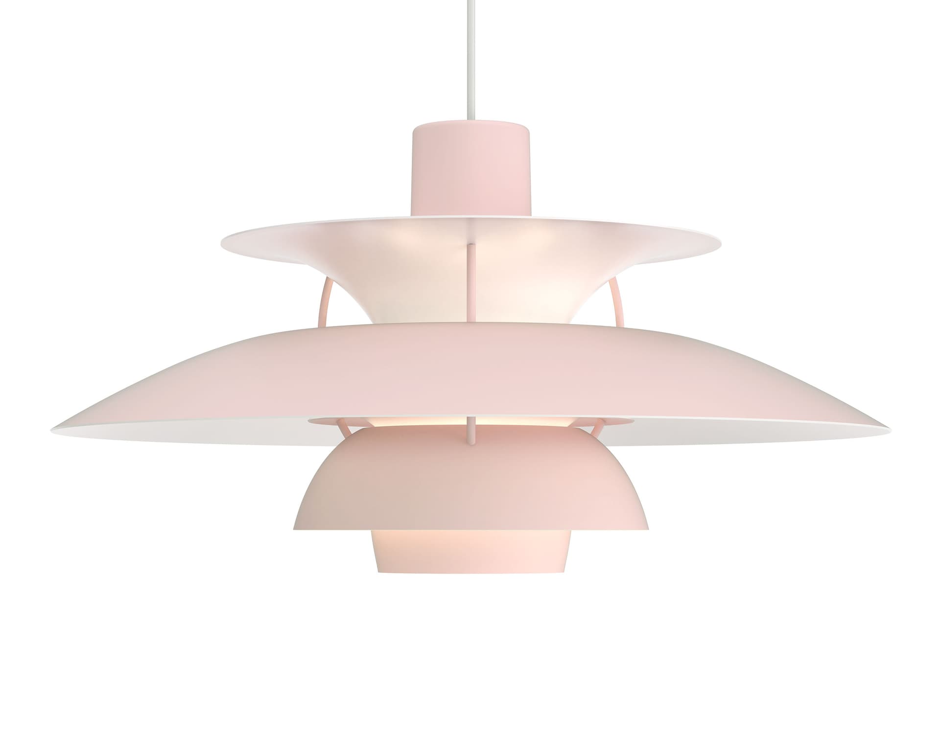 ph5 pendant lamp / monochrome pale rose