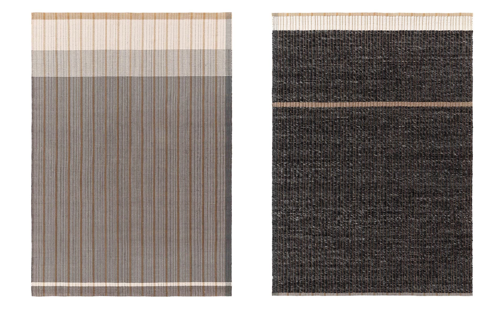 Reversible Rug / 6'7" x 9'10" / black