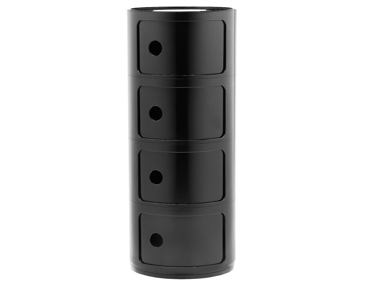 componibili four level storage module / four unit - black