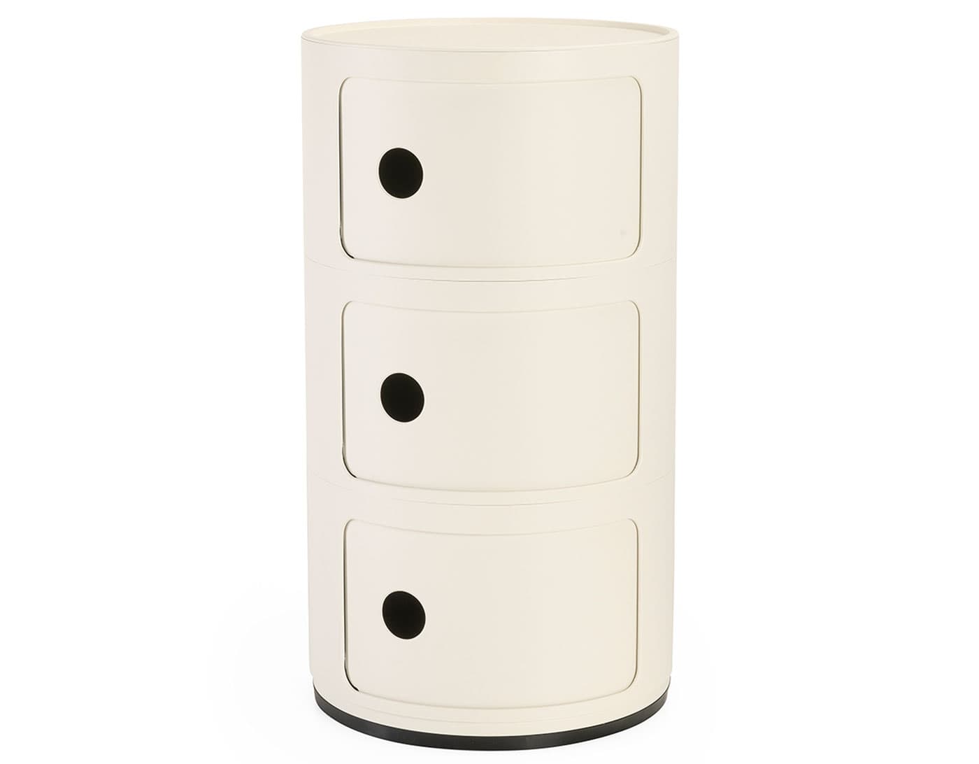 componibili recycled three level storage module / matte white