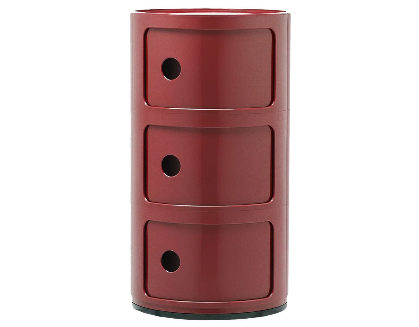 componibili three level storage module / burgundy