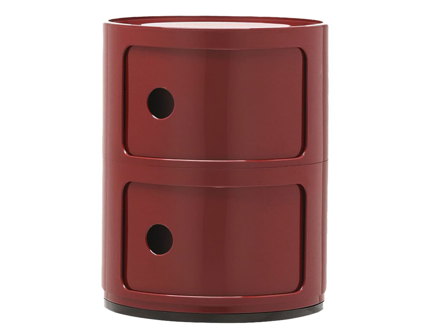 componibili two level storage module / burgundy