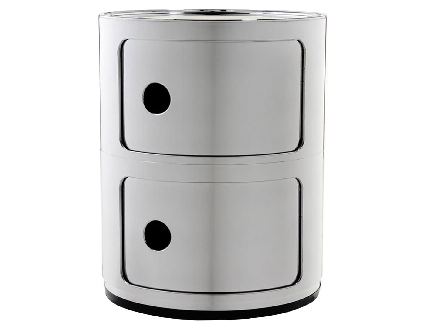 componibili two level storage module / chrome