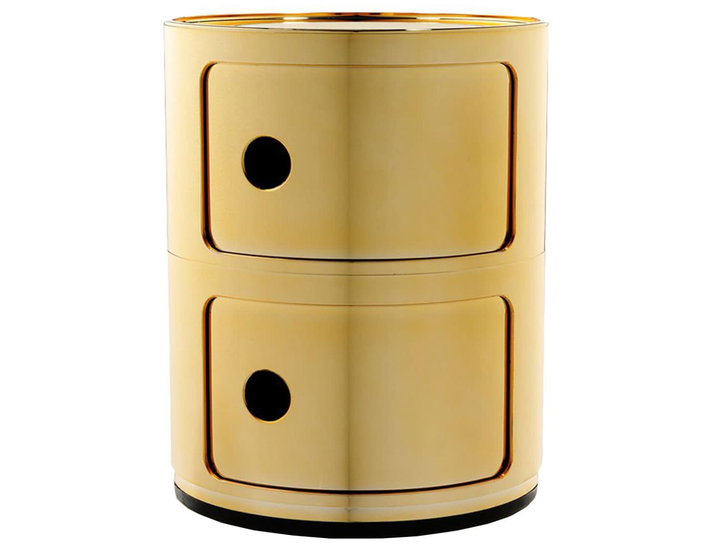 componibili two level storage module / gold