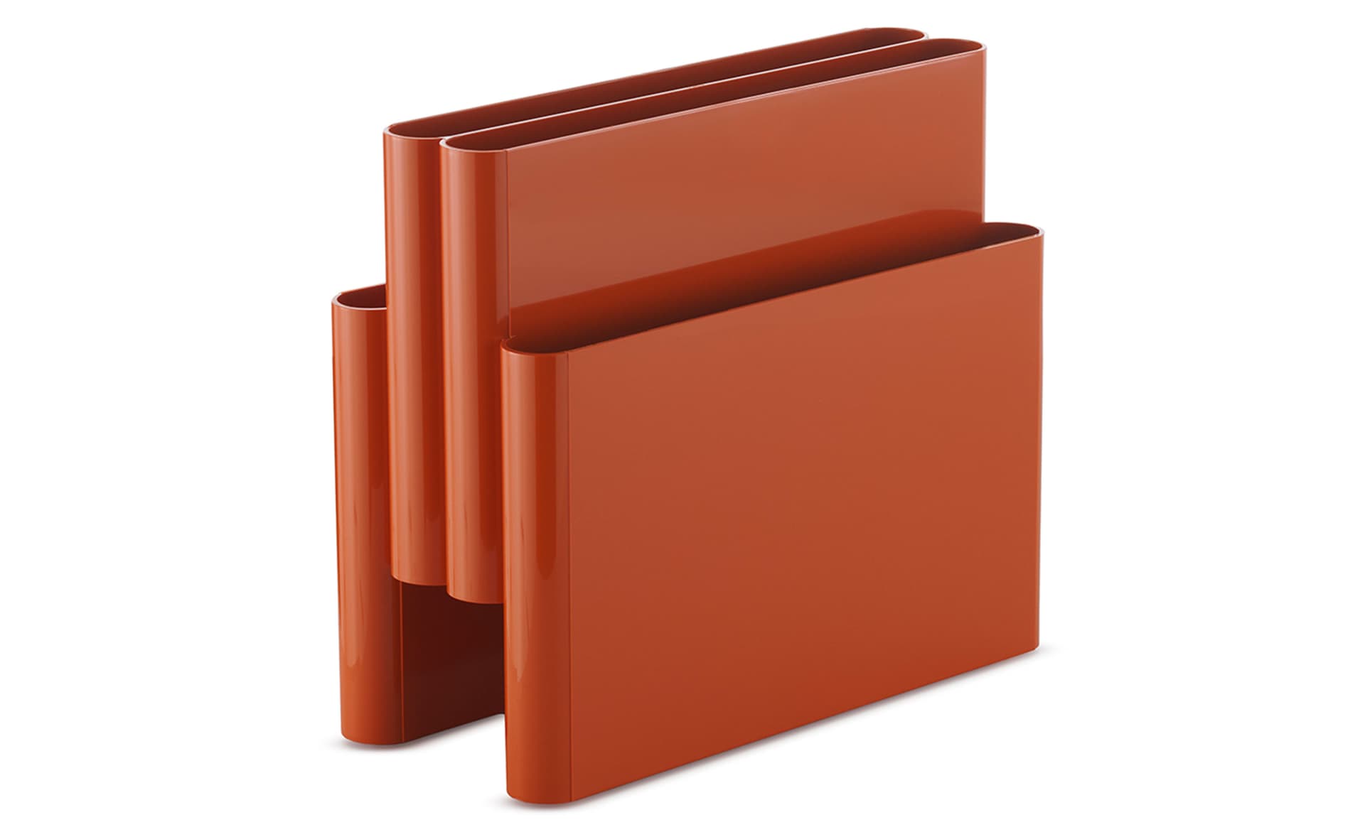 kartell magazine rack / orange