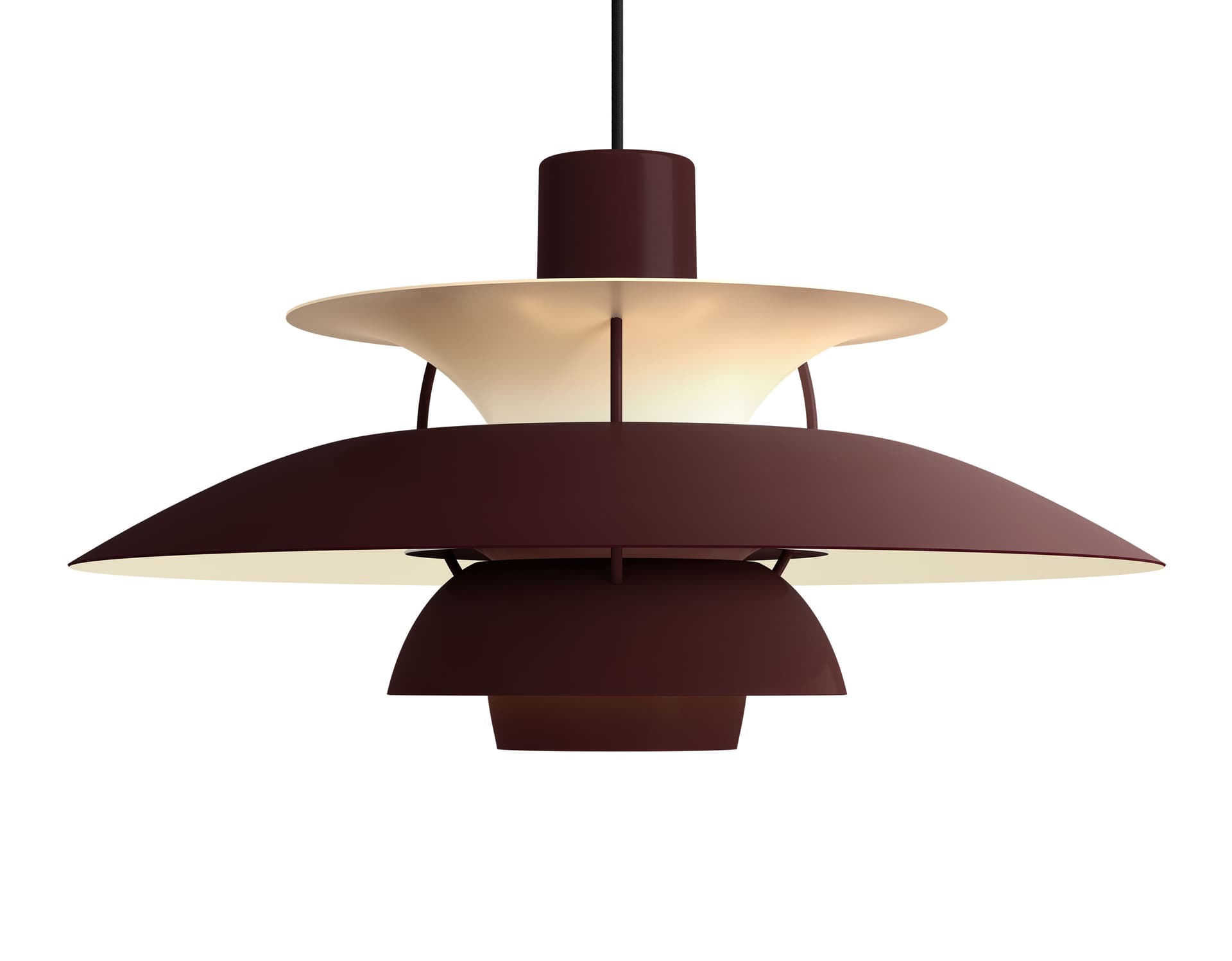 ph5 pendant lamp / monochrome - burgundy
