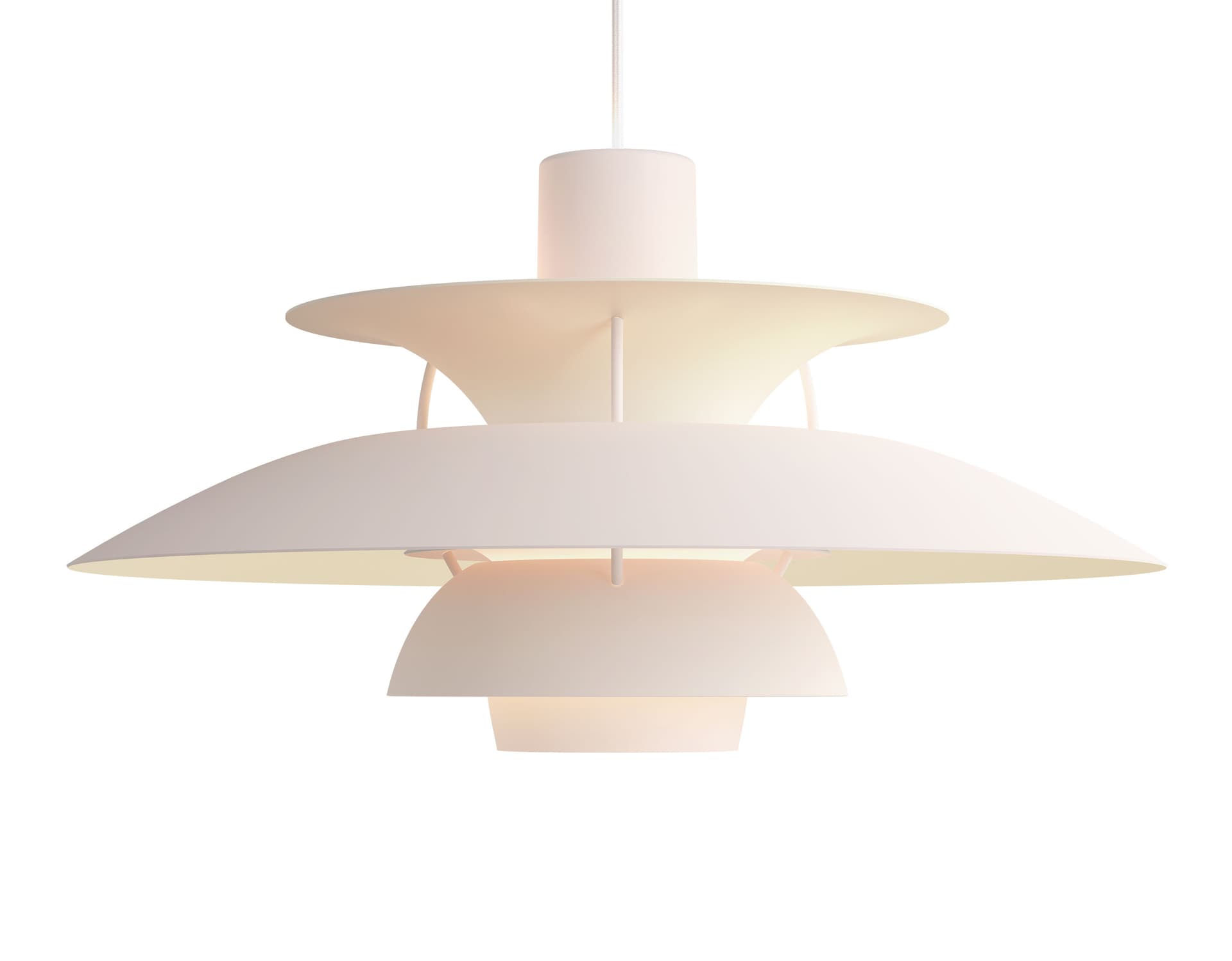 ph5 pendant lamp / monochrome - pale blush