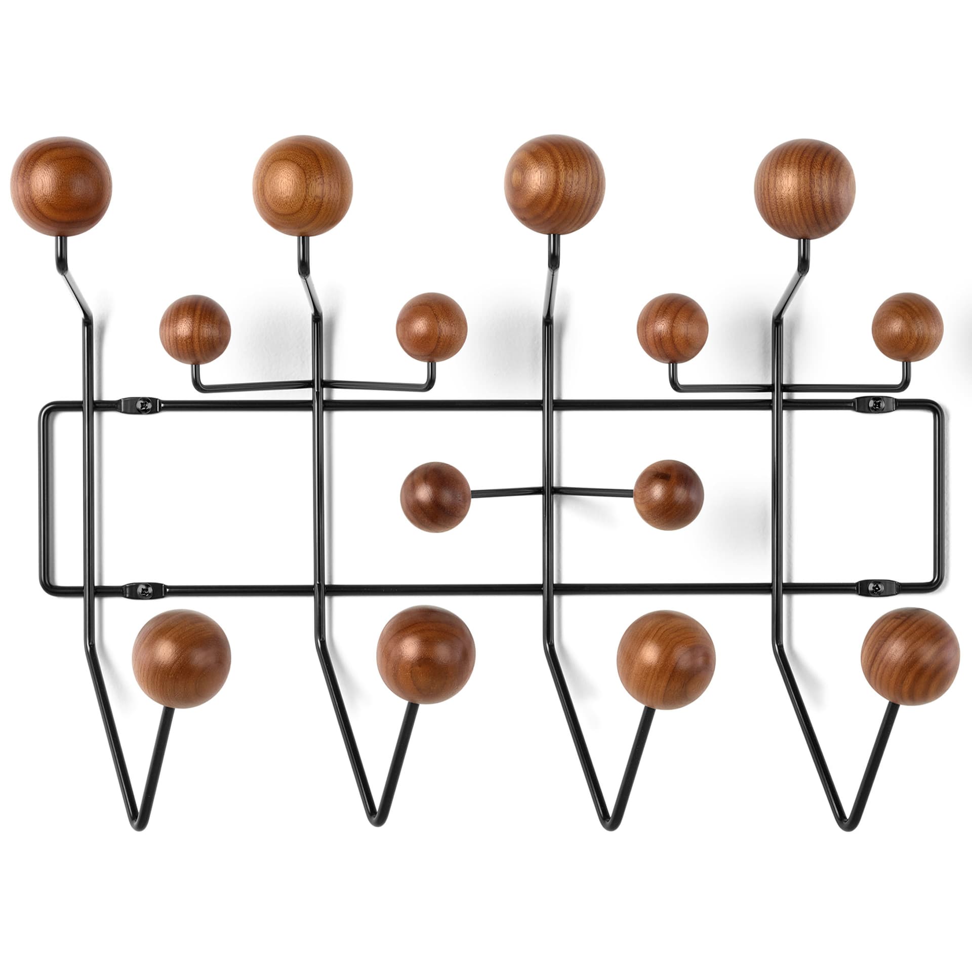 eames hang-it-all / walnut spheres / black frame