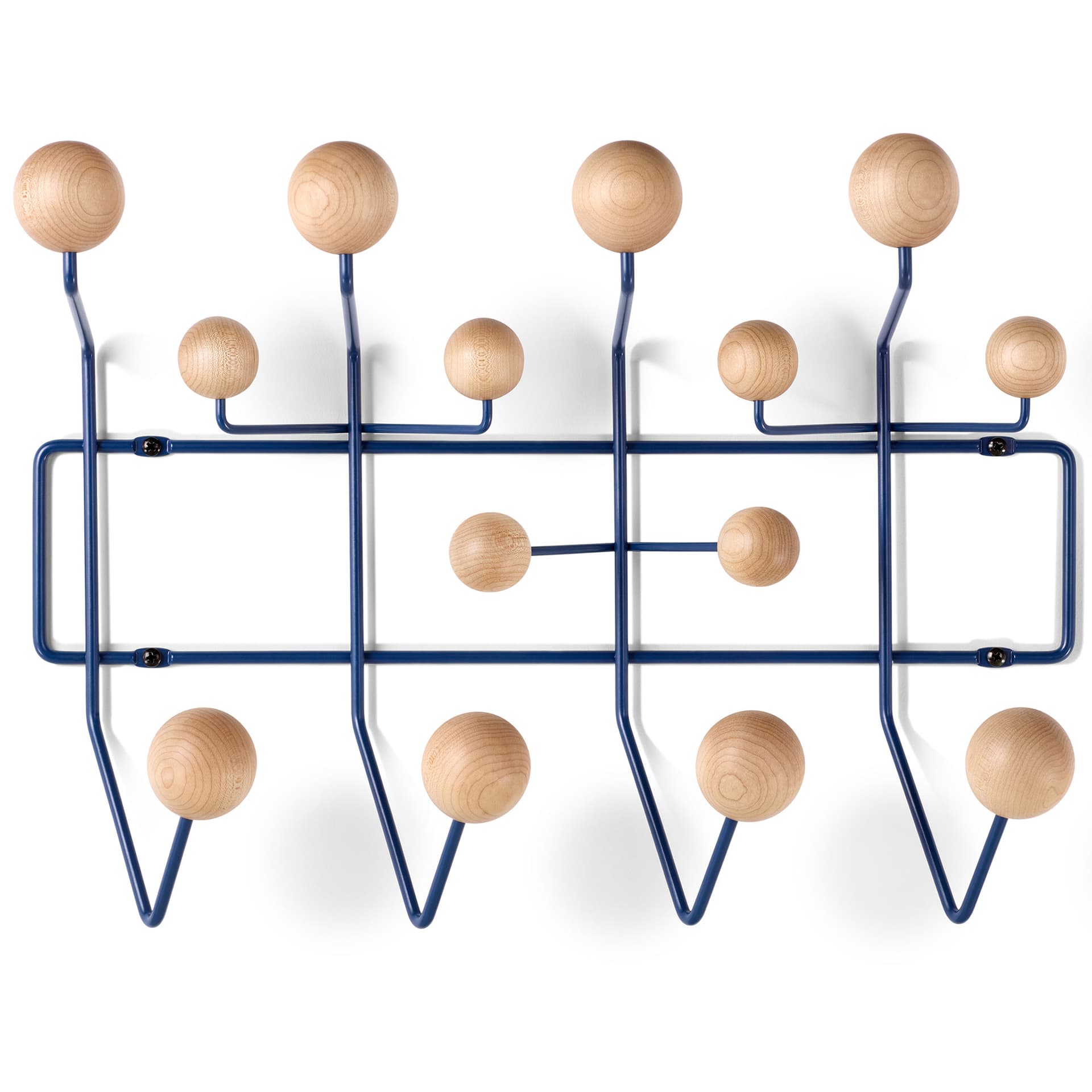 eames hang-it-all / maple spheres / dark blue frame