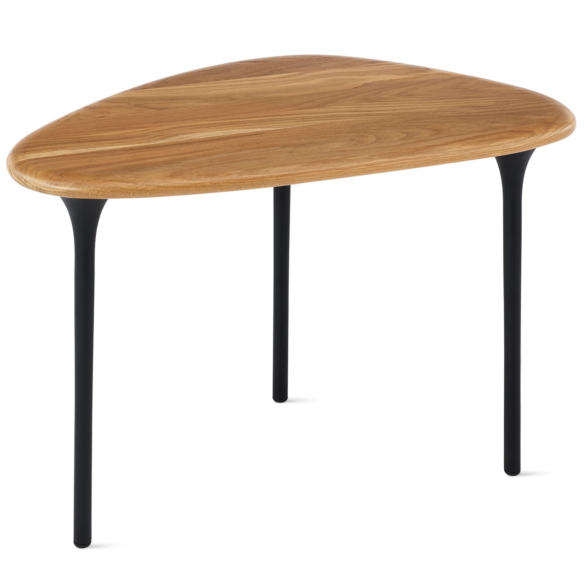 Cyclade Tall Table / white oak top / onyx legs