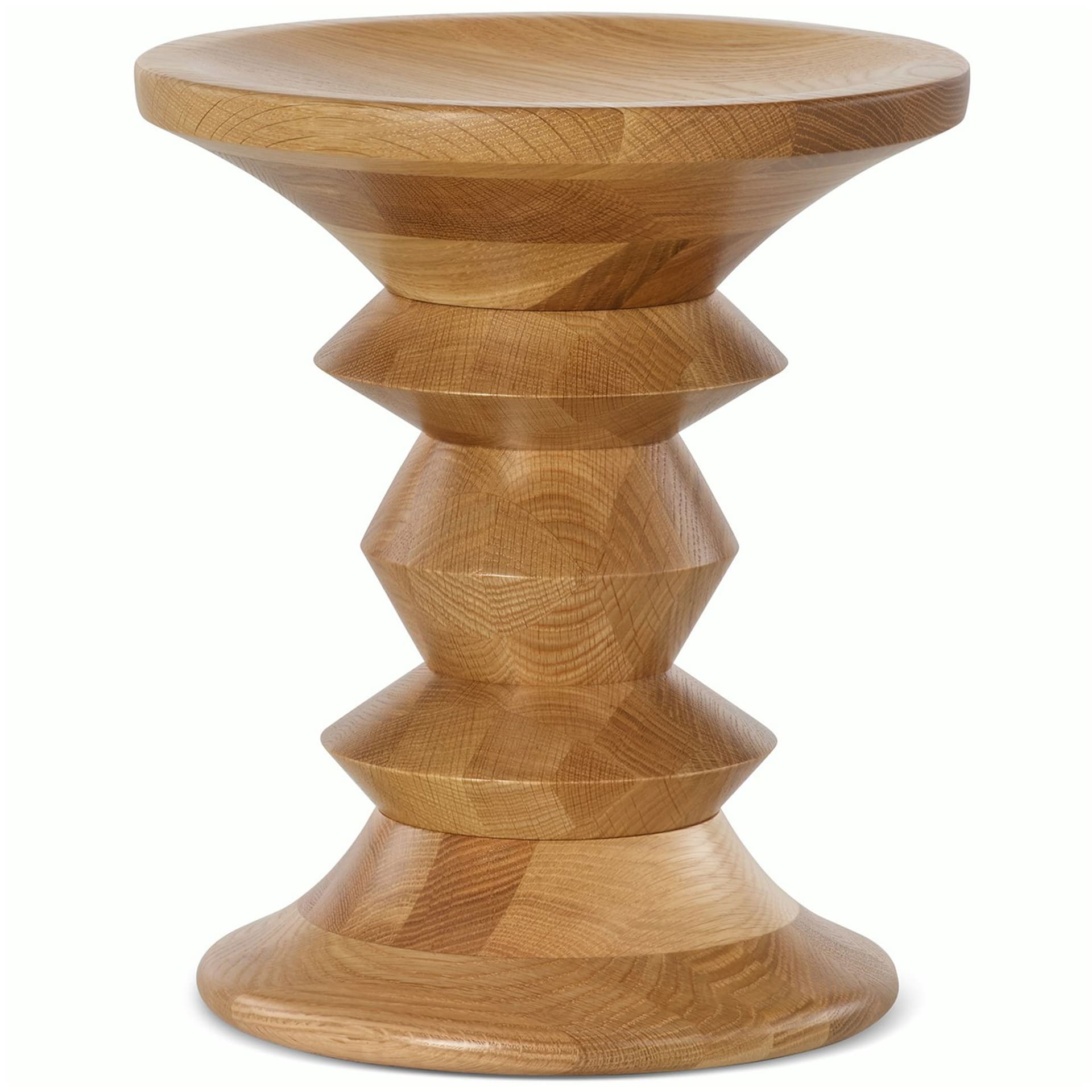 eames turned stool / shape C / white oak