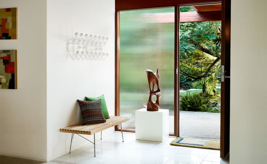 george nelson platform bench with metal base