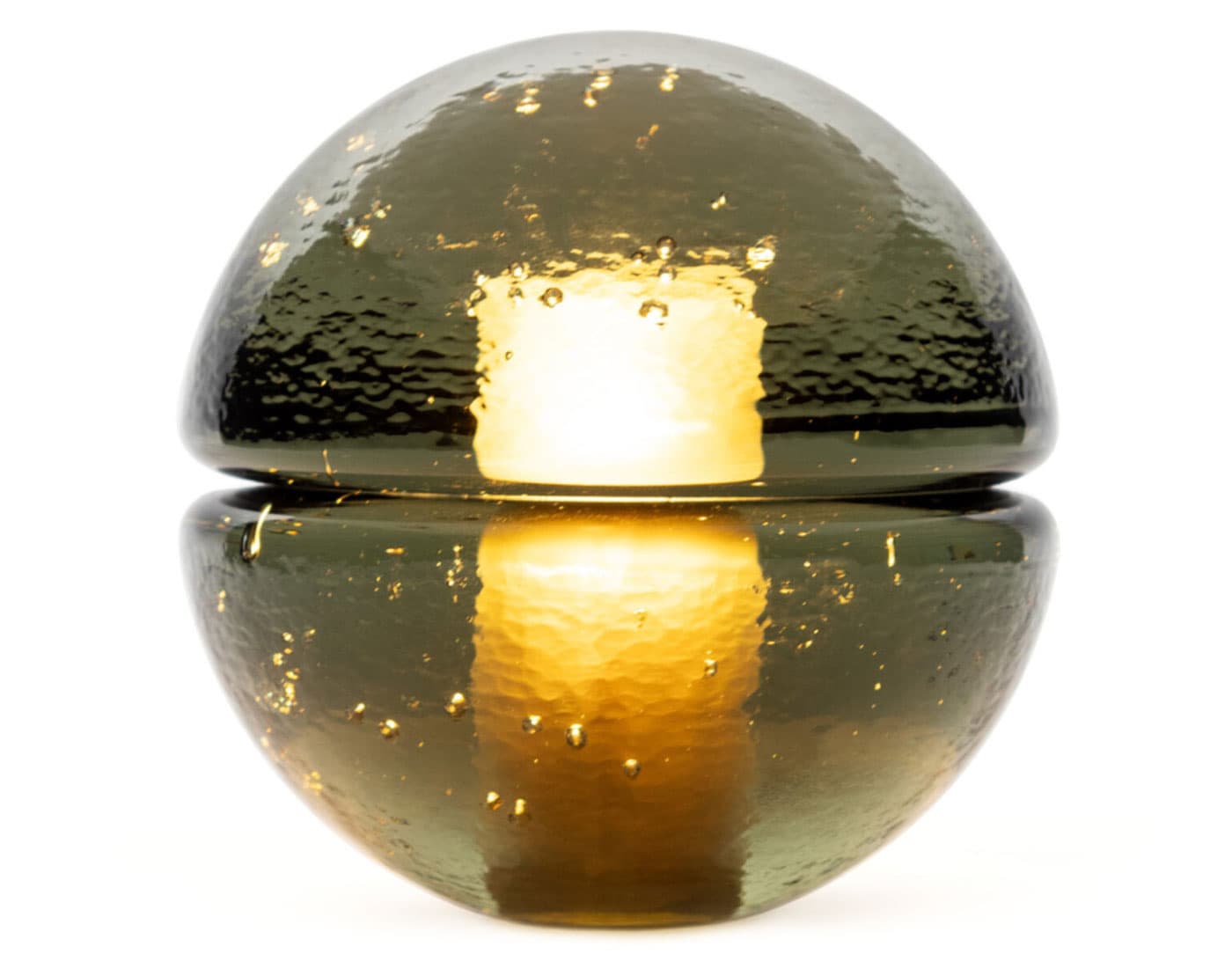 14p Portable Table Lamp / grey glass