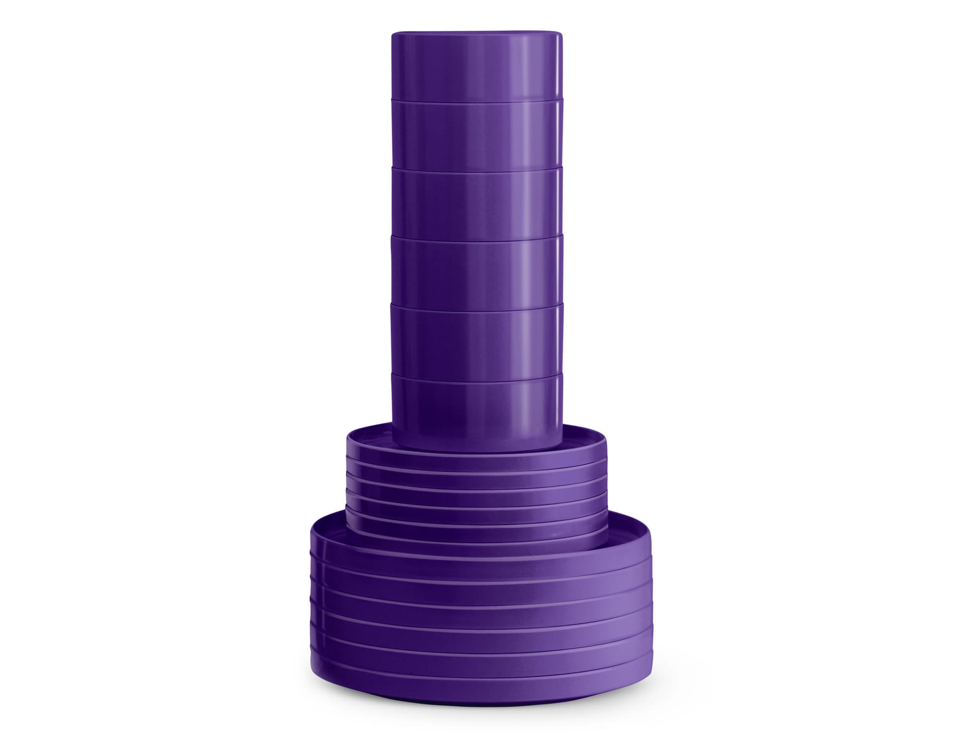 Hellerware 18 piece Dinnerware Set / purple