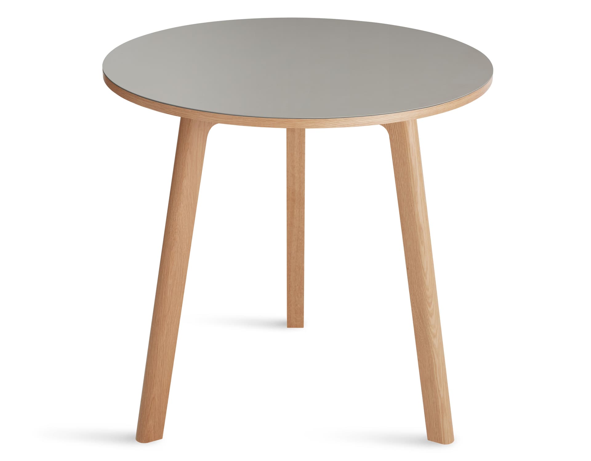 apt round cafe table / 30" dia. - white oak base / putty top