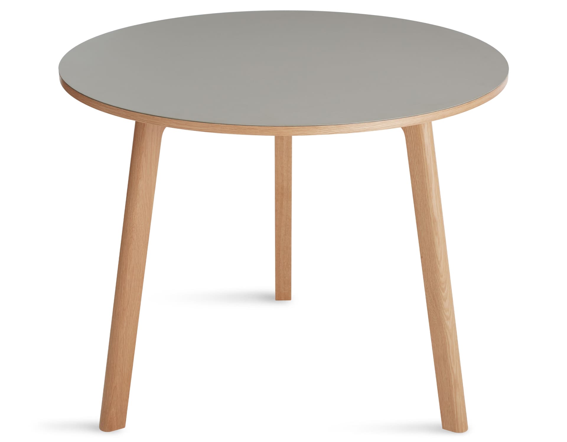 apt round cafe table / 36" dia. - white oak base / putty top