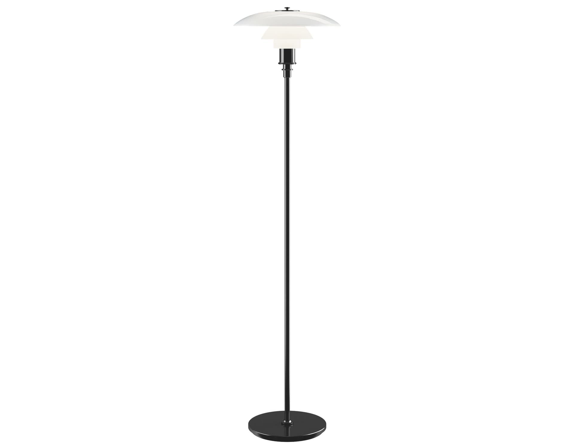ph 3.5/2.5 floor lamp / black metalized stem & base