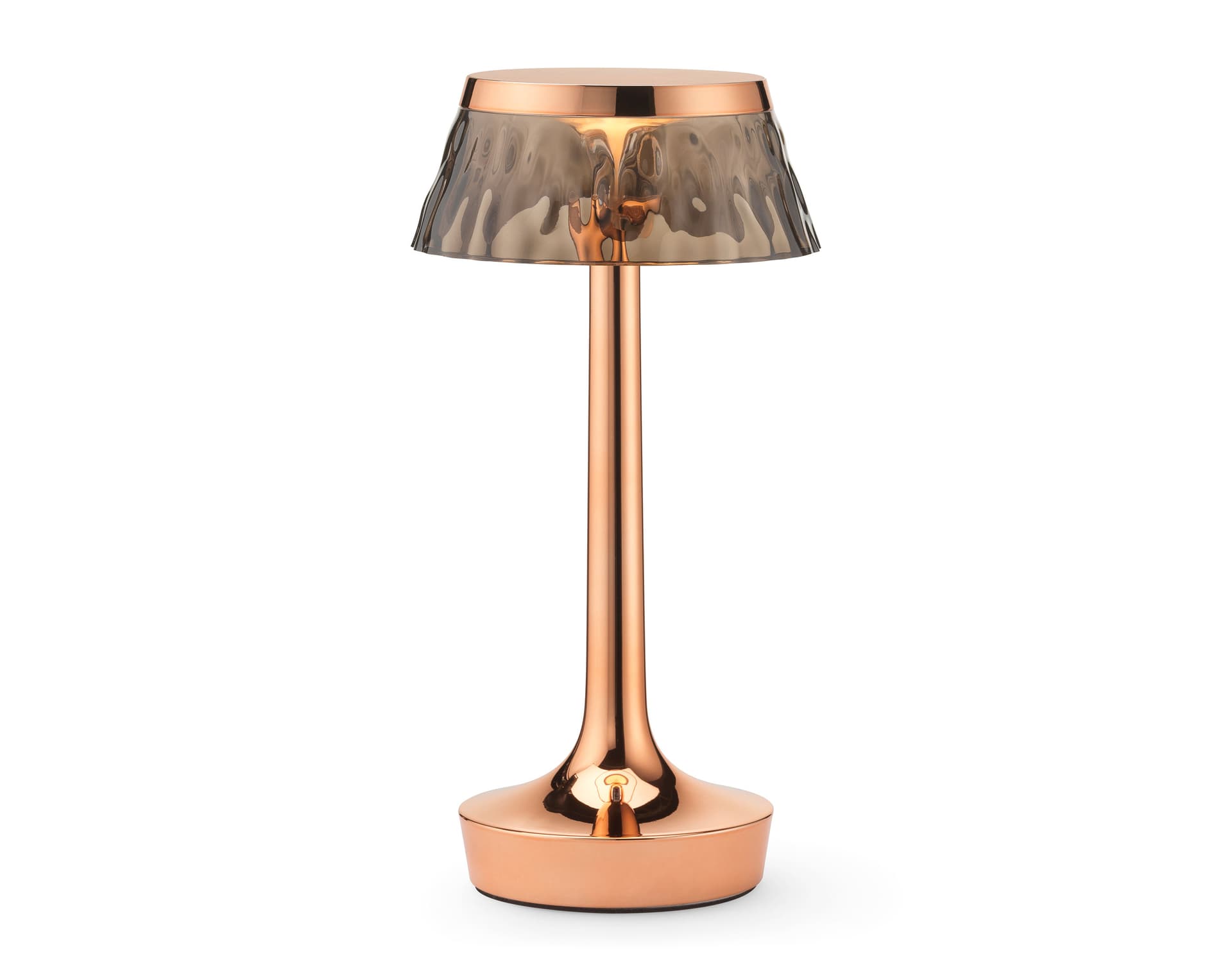 bon jour unplugged table lamp / copper / fumee