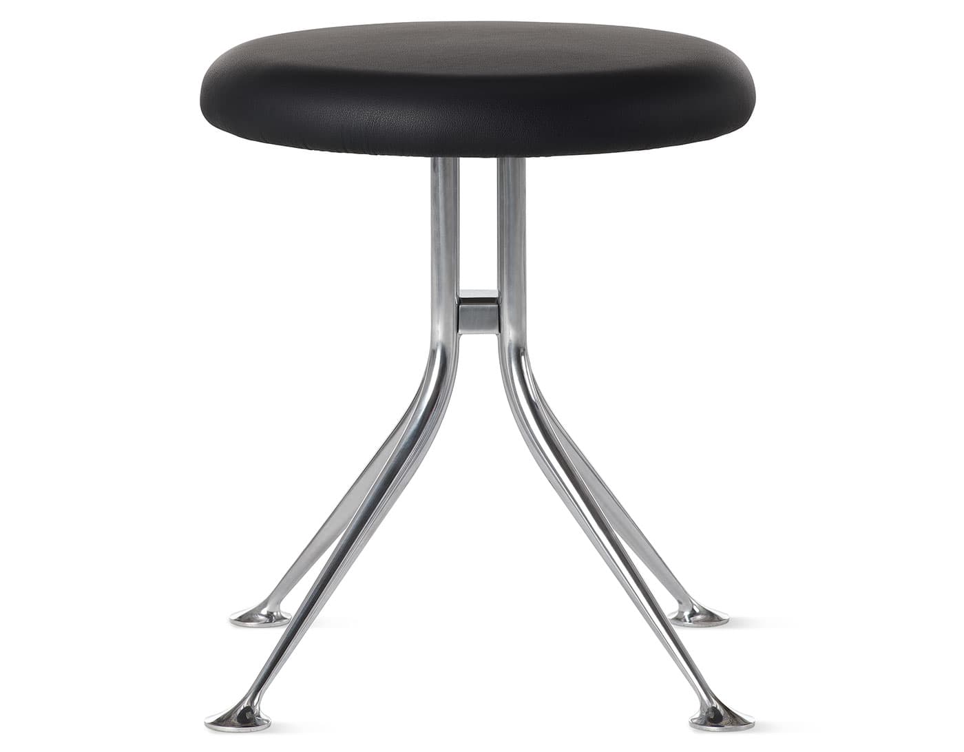 Girard Stool / prone leather - obsidian