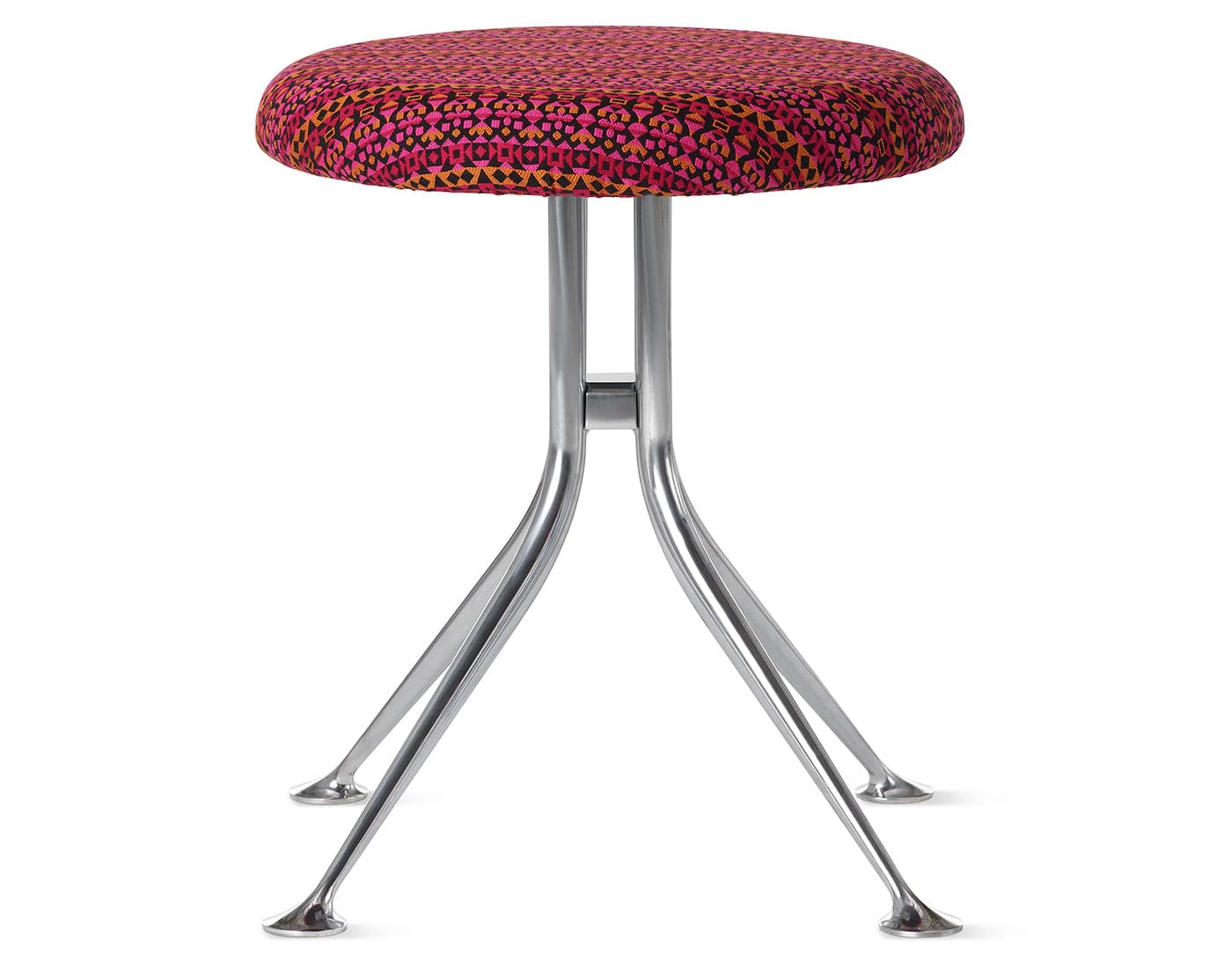 Girard Stool / girard arabesque - crimson / pink