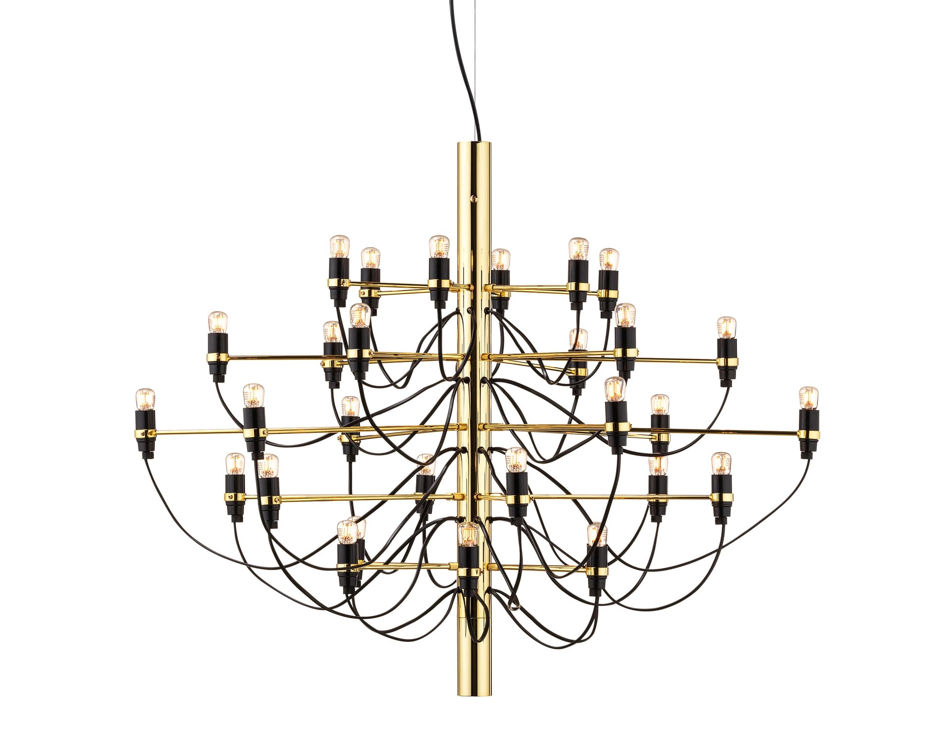 2097 suspension lamp / 30 bulb: 34.6" dia. / brass