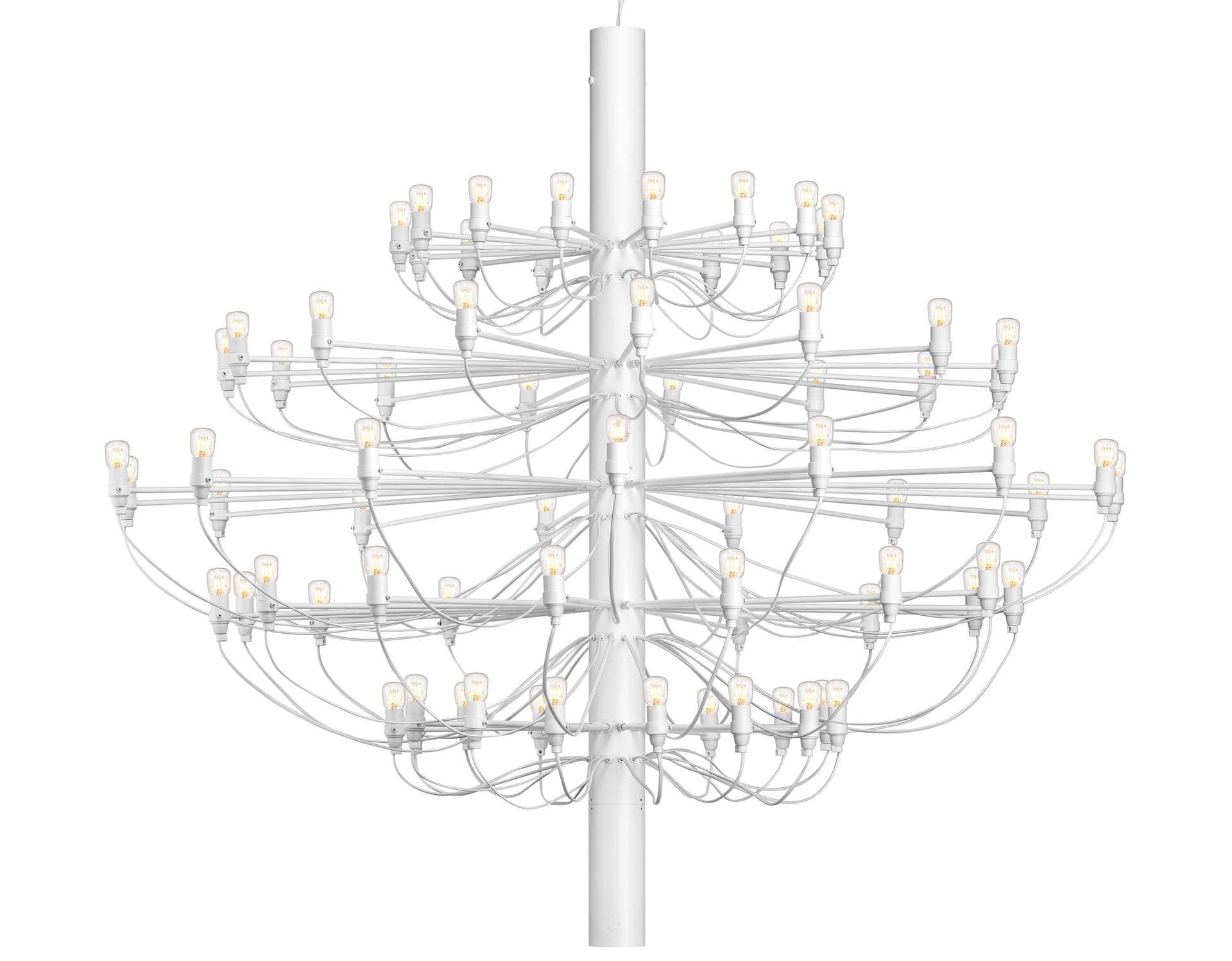 2097 suspension lamp / 75 bulb: 57.1" dia. / matte white