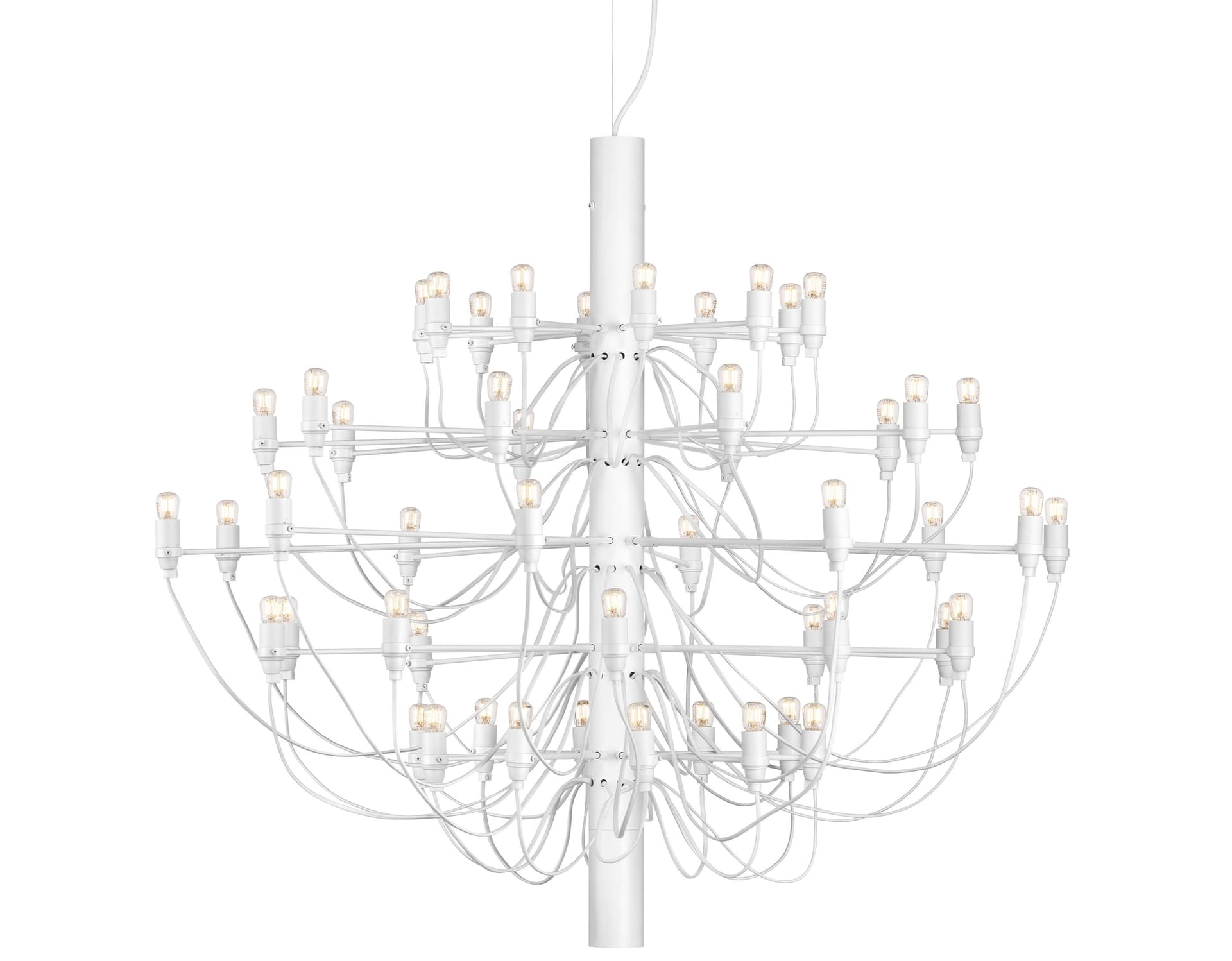 2097 suspension lamp / 50 bulb: 39.4" dia. / matte white
