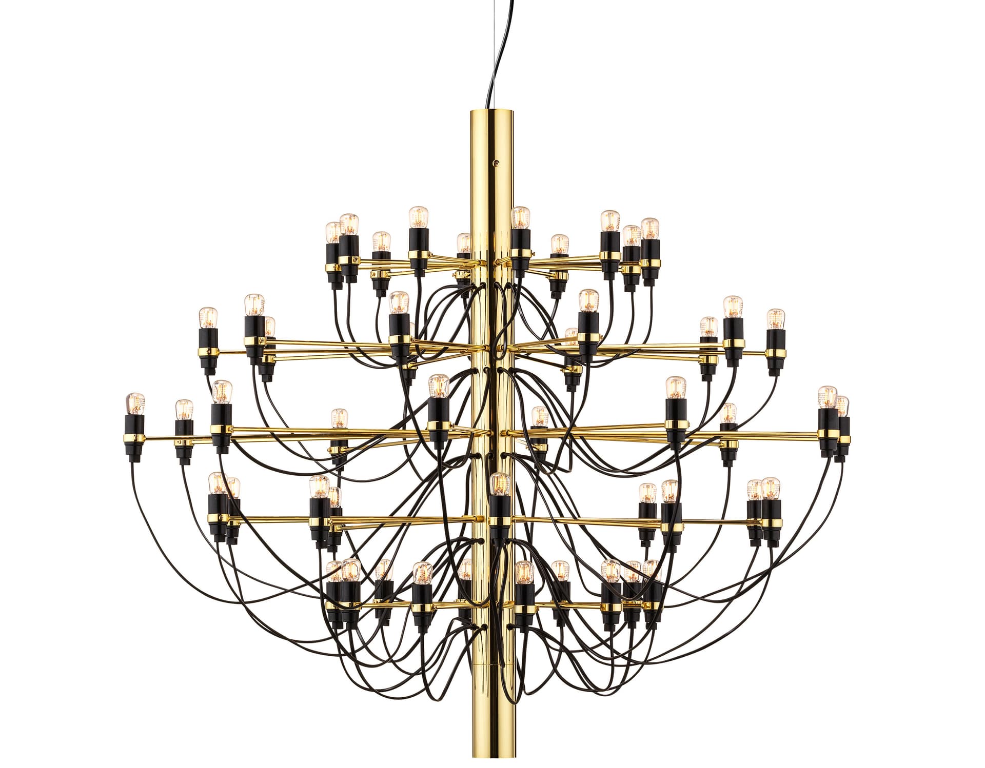 2097 suspension lamp / 50 bulb: 39.4" dia. / brass