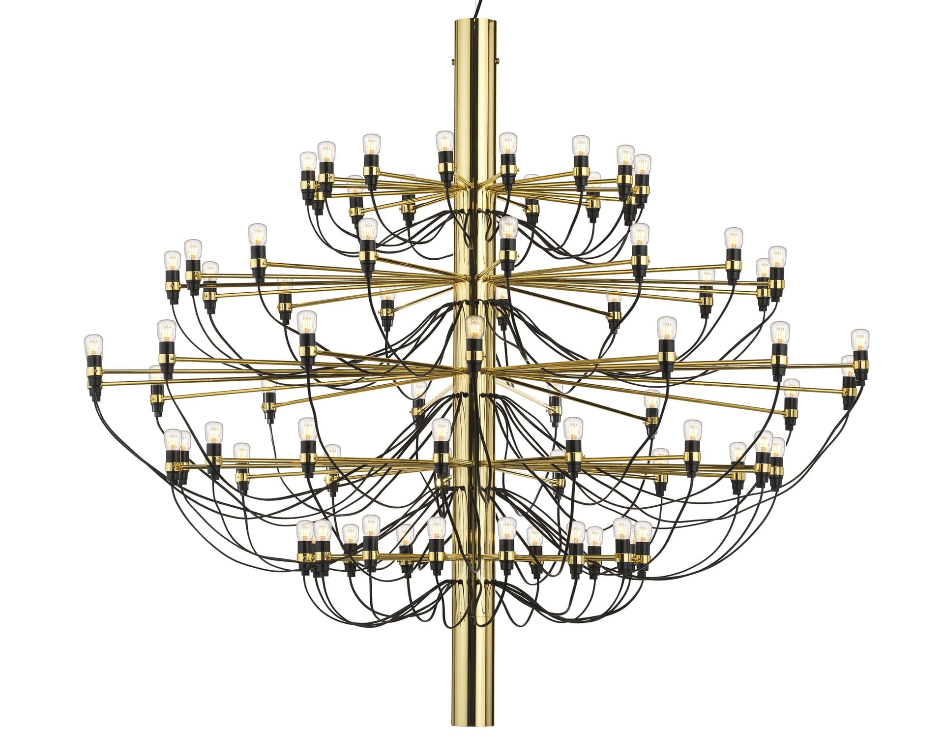2097 suspension lamp / 75 bulb: 57.1" dia. / brass