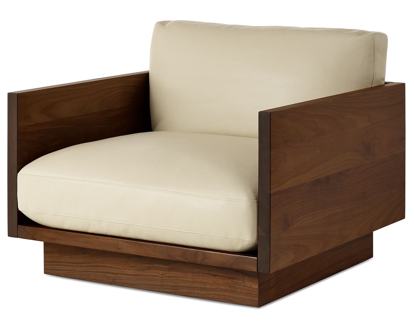 Pawson Drift Lounge / tudor walnut / raise - gesso / not fire retardant