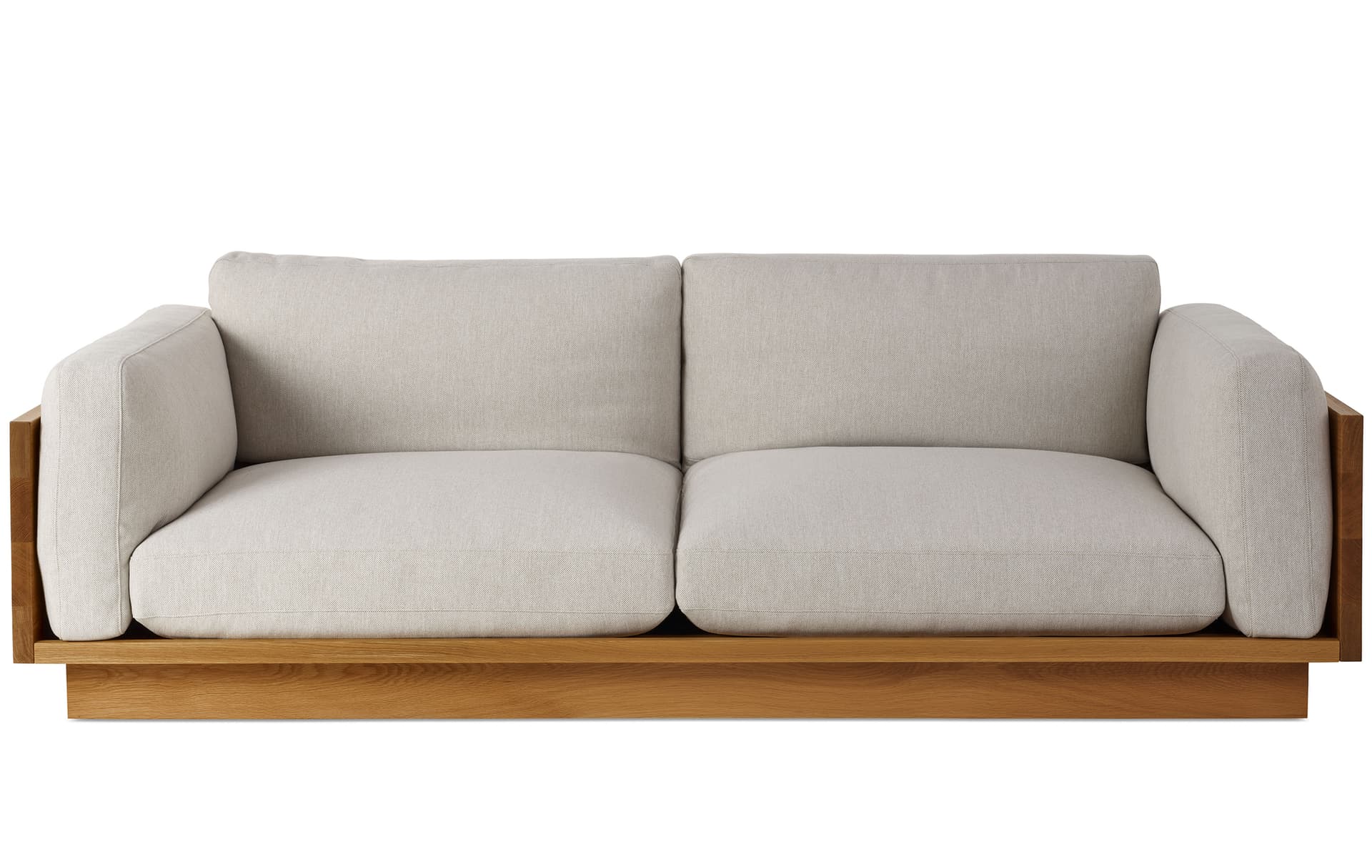 Pawson Drift Sofa 93 inch / mode - clavicle  / white oak / not fire retardant