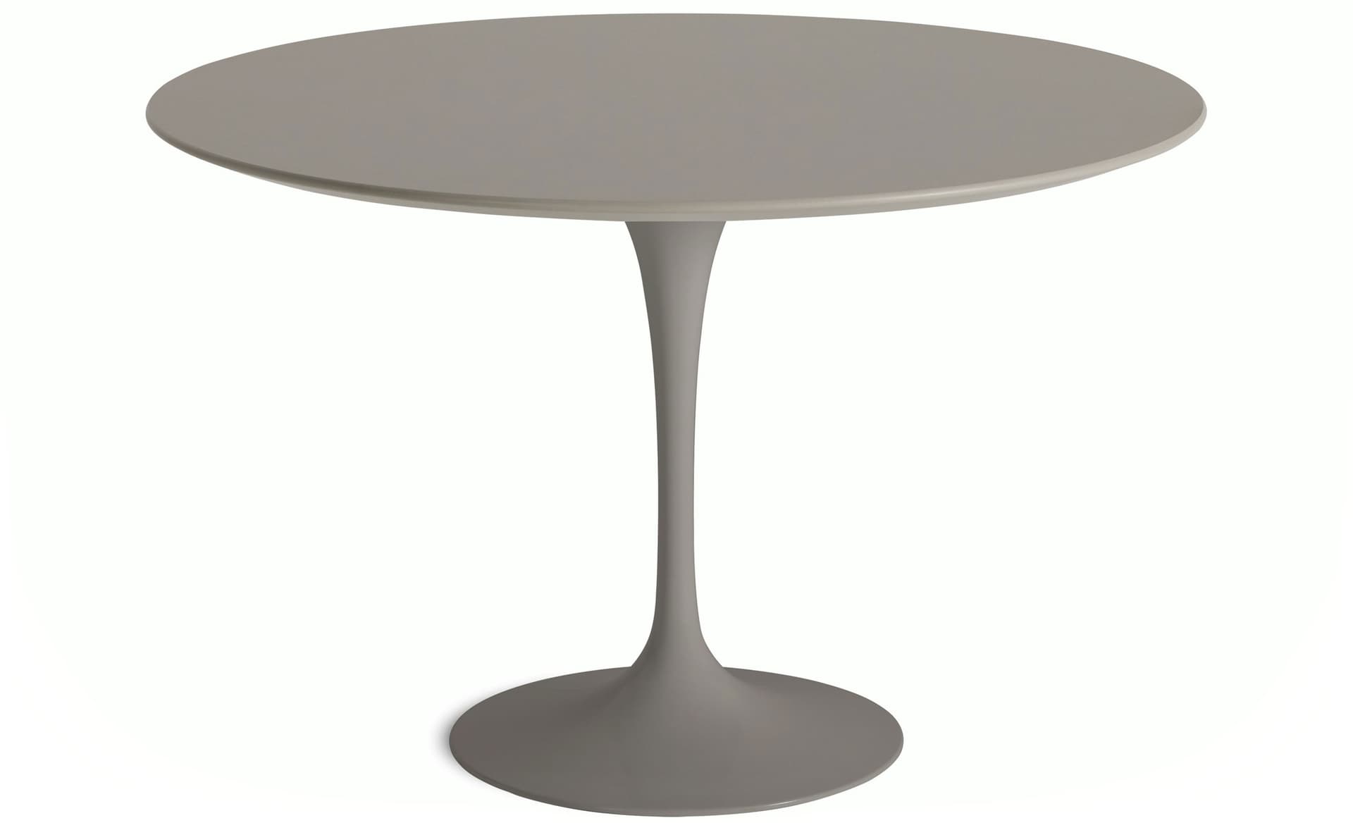saarinen dining table - 47" round / satin - grey / laminate - modern clay