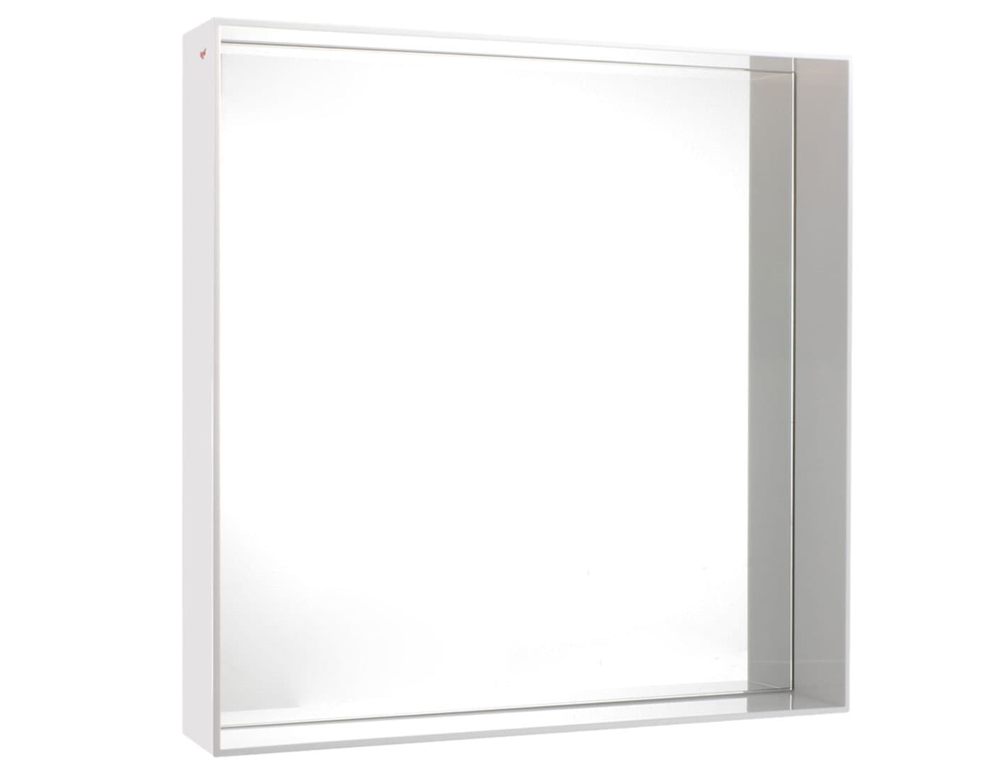 only me mirror / small - glossy white