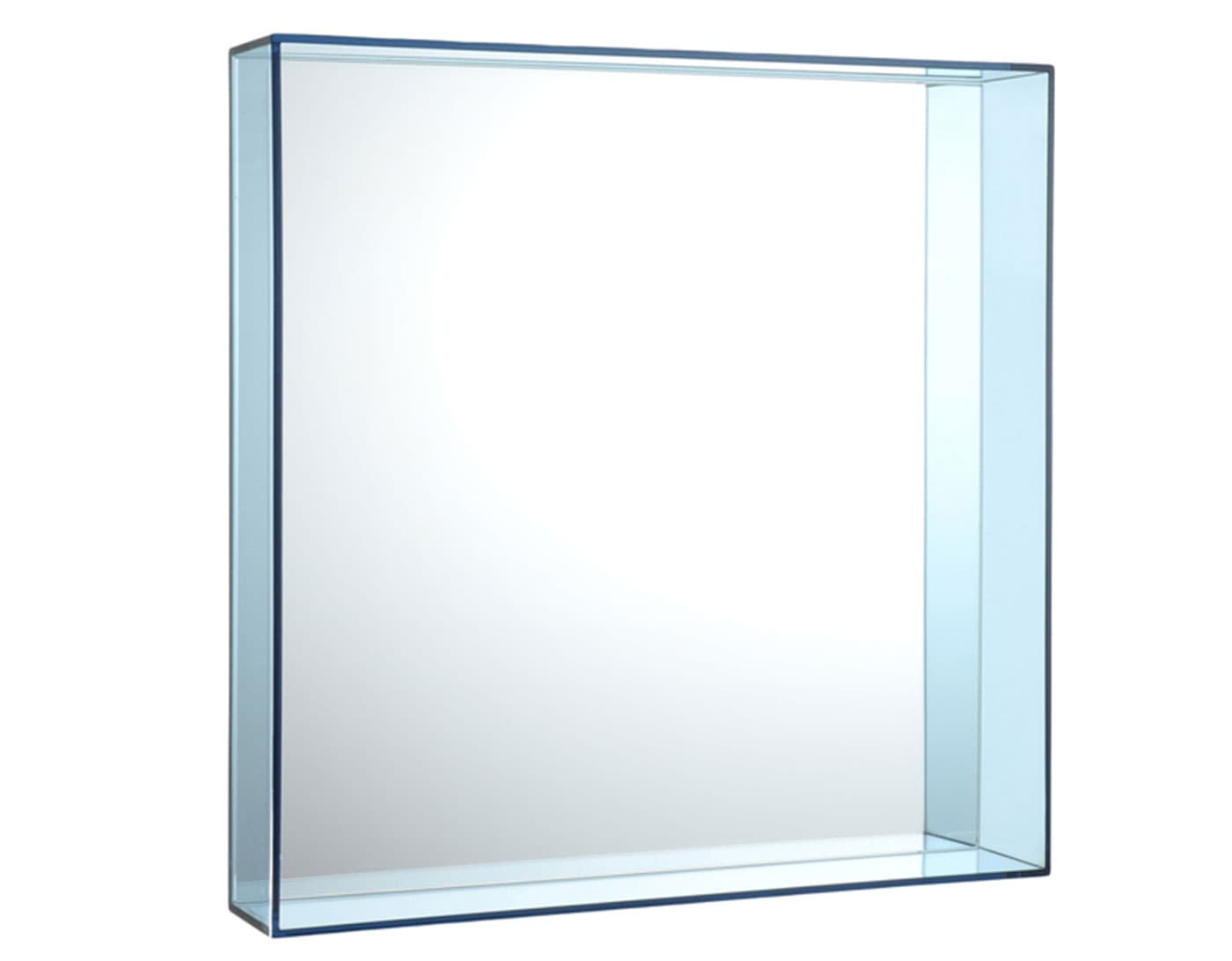 only me mirror / small - clear light blue