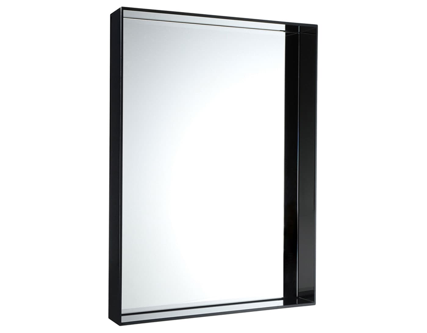 only me mirror / medium - glossy black