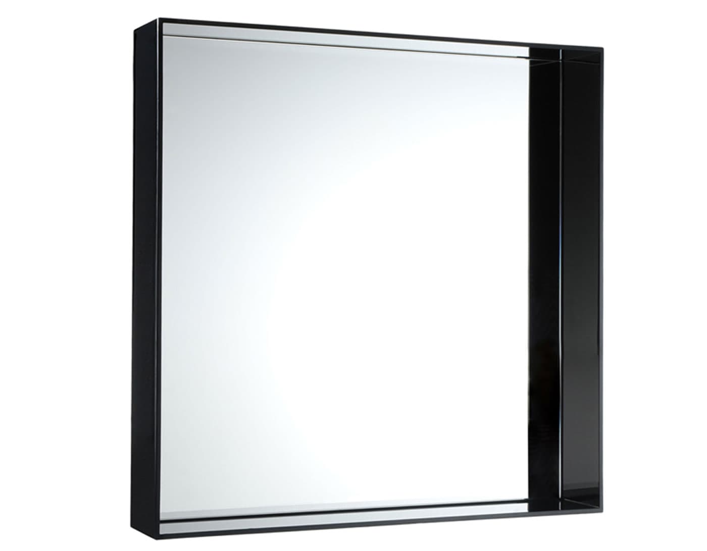 only me mirror / small - glossy black