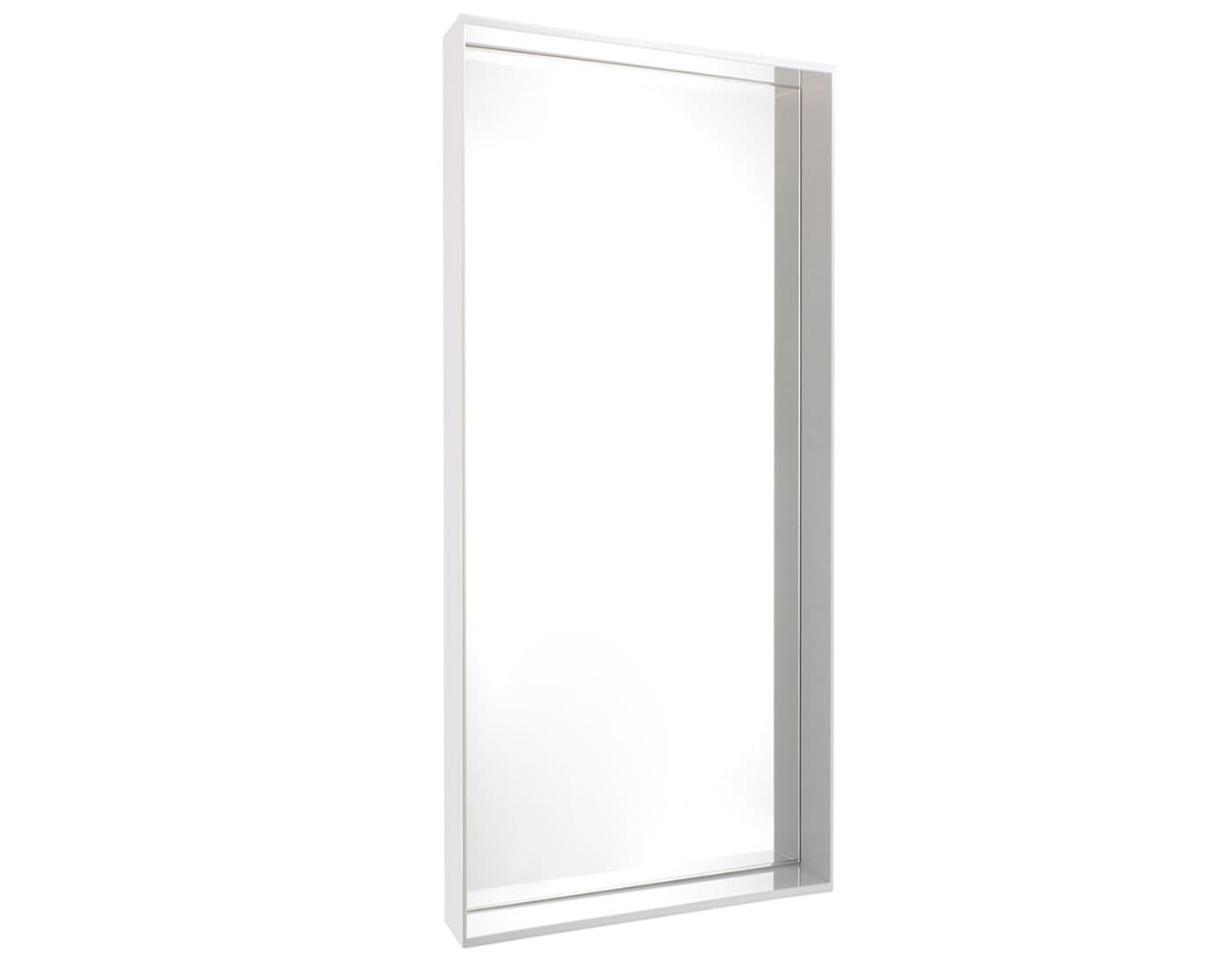 only me mirror / large - glossy white