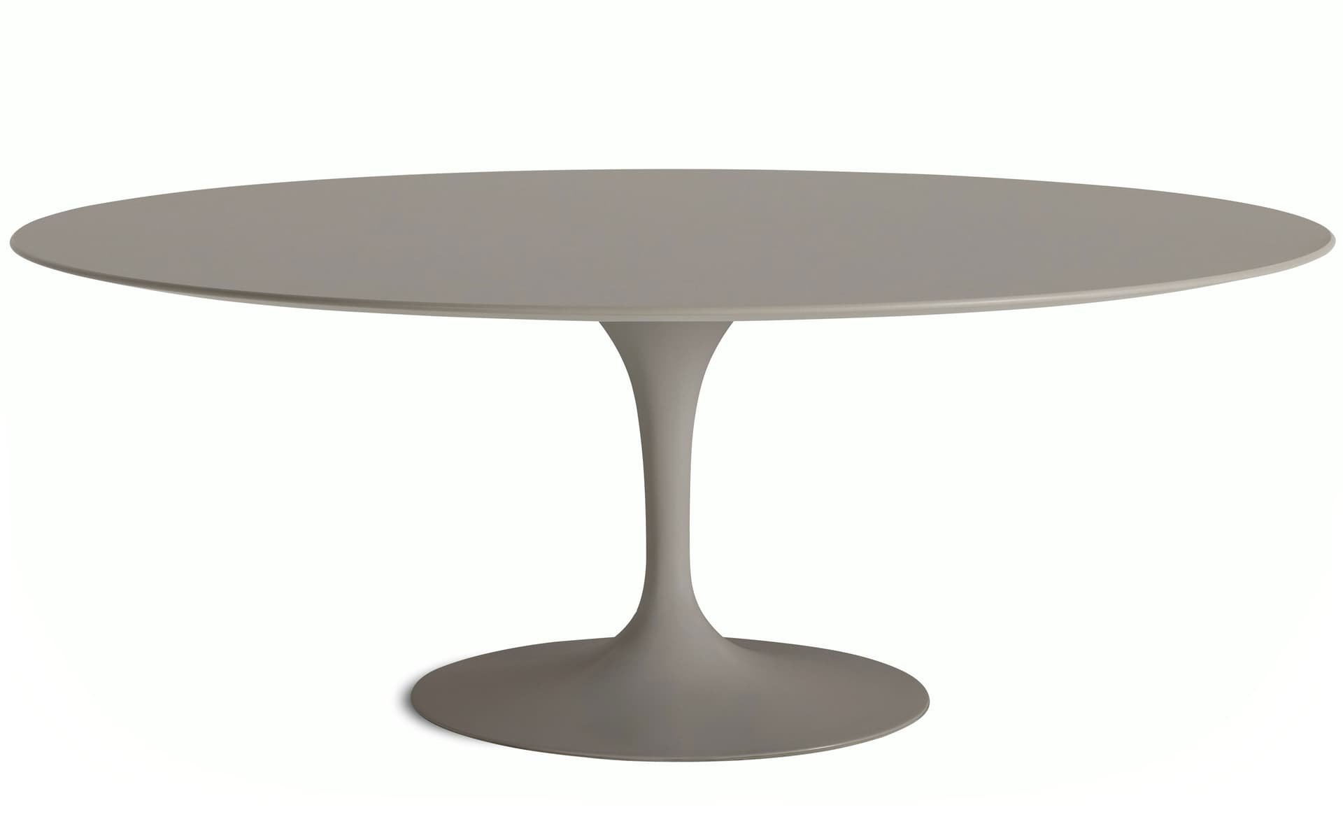 saarinen dining table - 78" oval / satin - grey / laminate - modern clay