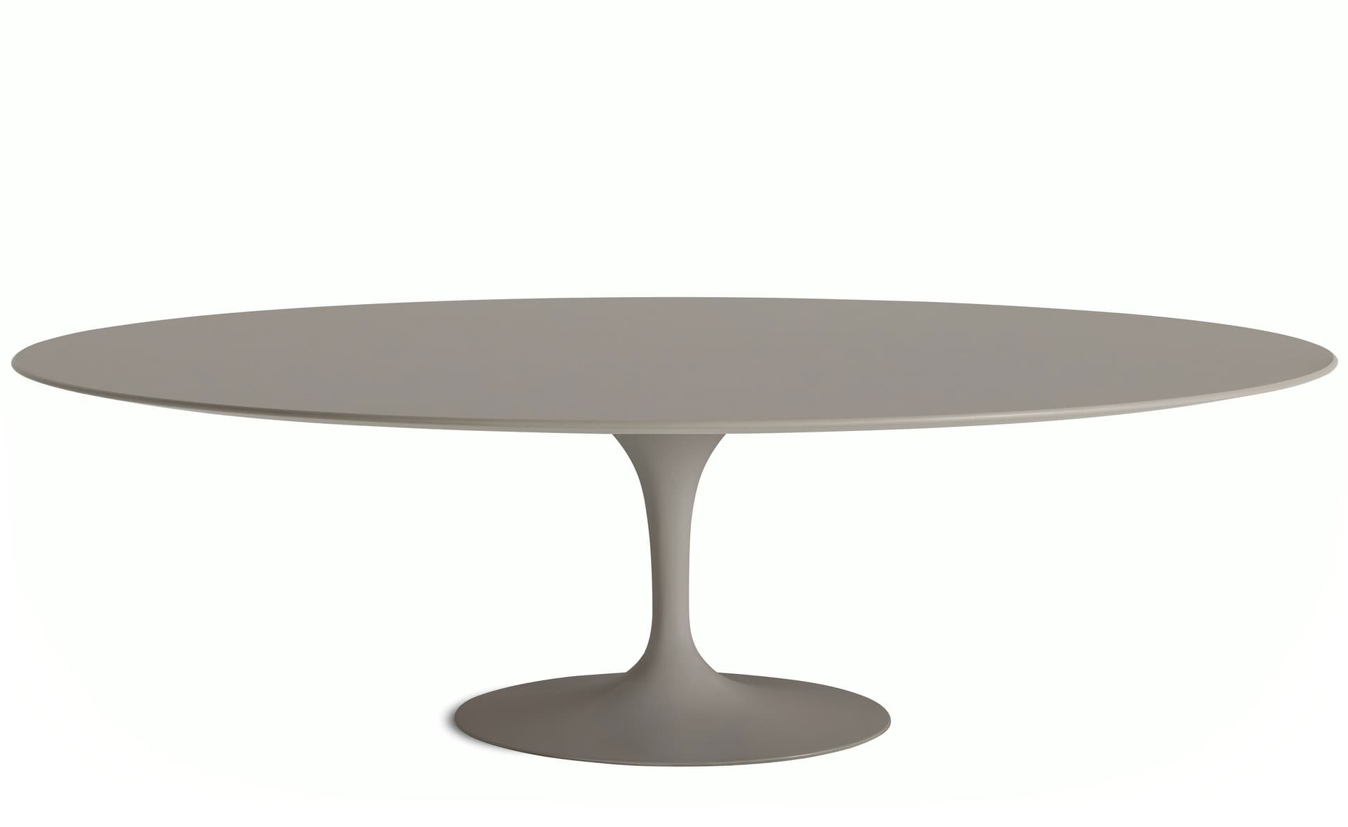 saarinen dining table - 96" oval / satin - grey / laminate - modern clay