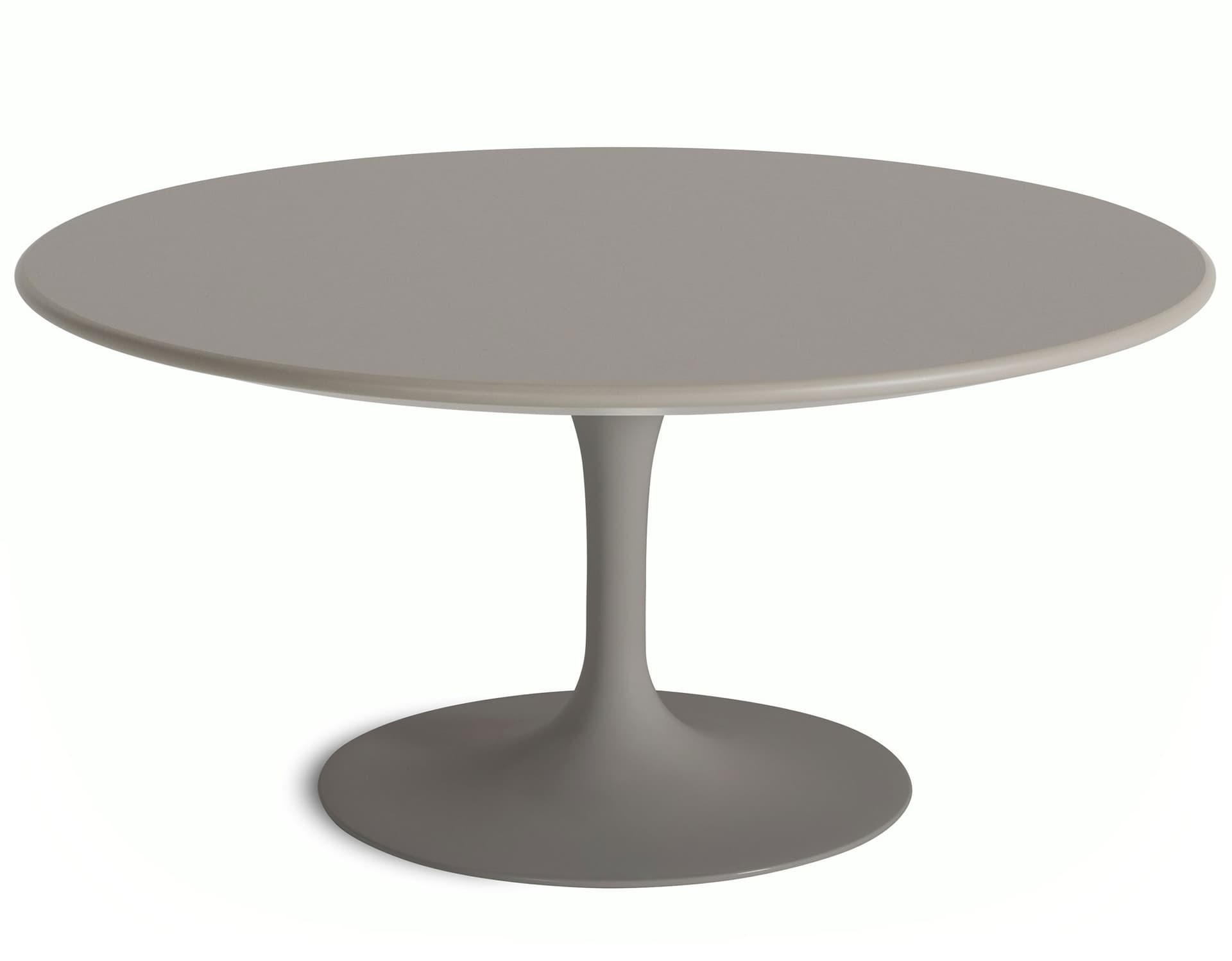 saarinen coffee table - 35" round / satin - grey / laminate - modern clay