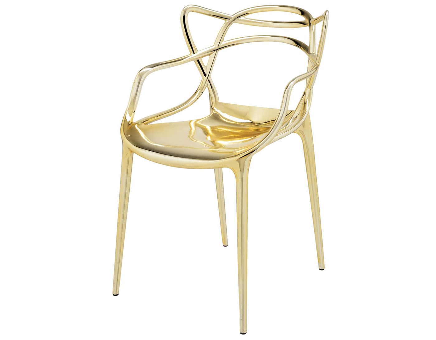 masters stacking chair 2 pack / gold