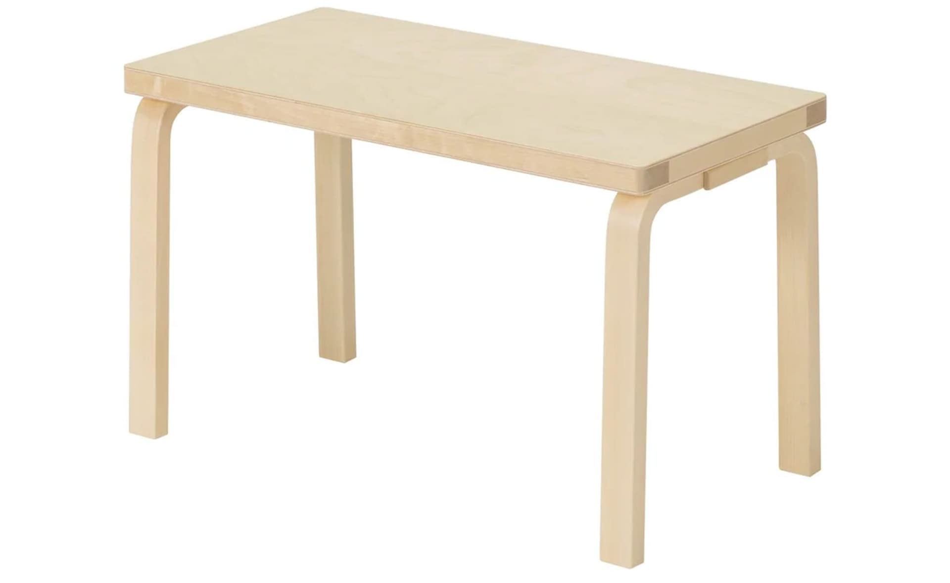 alvar aalto bench 153B - 28.5" length / solid top, natural birch