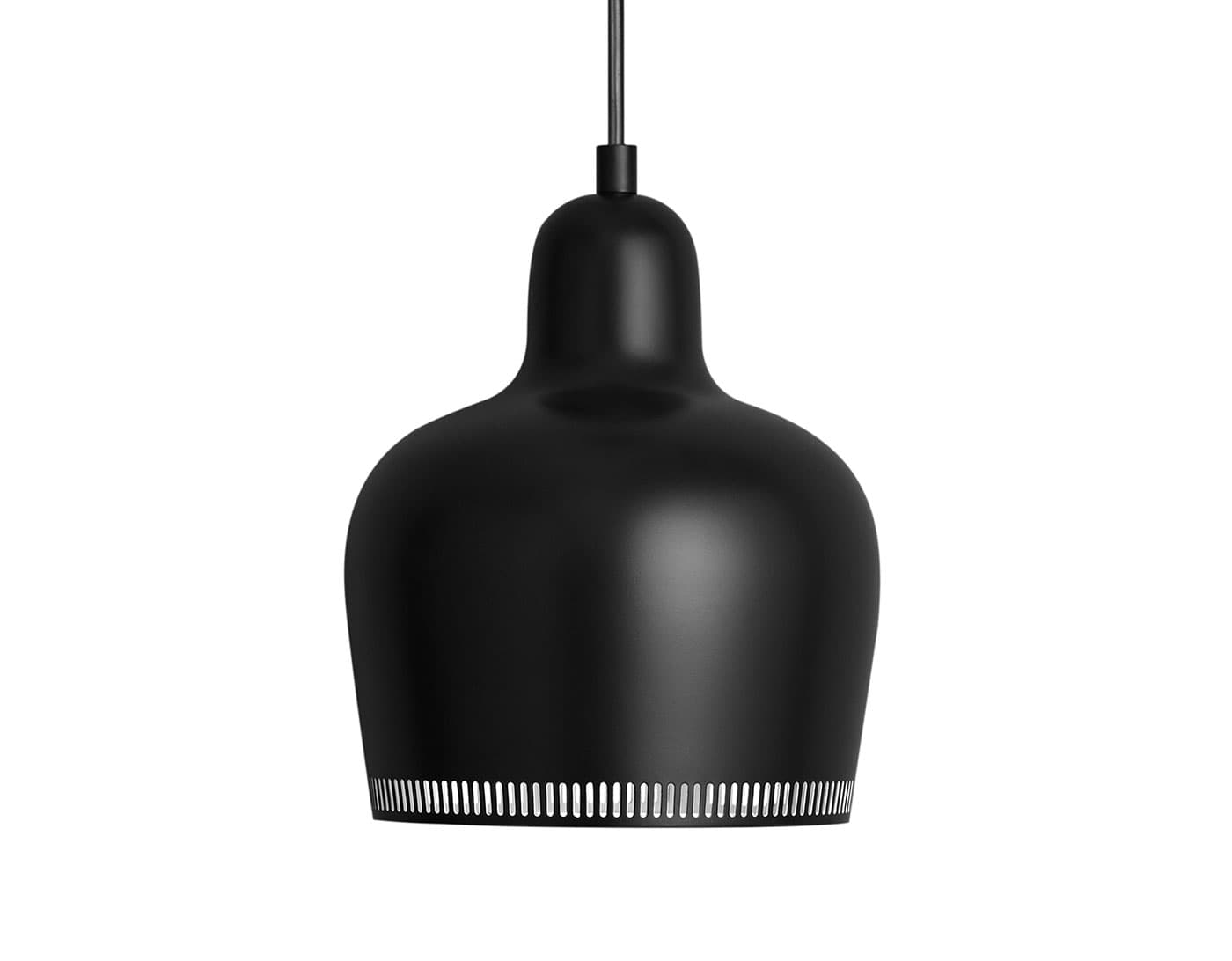 golden bell pendant lamp a330s / black with black cord