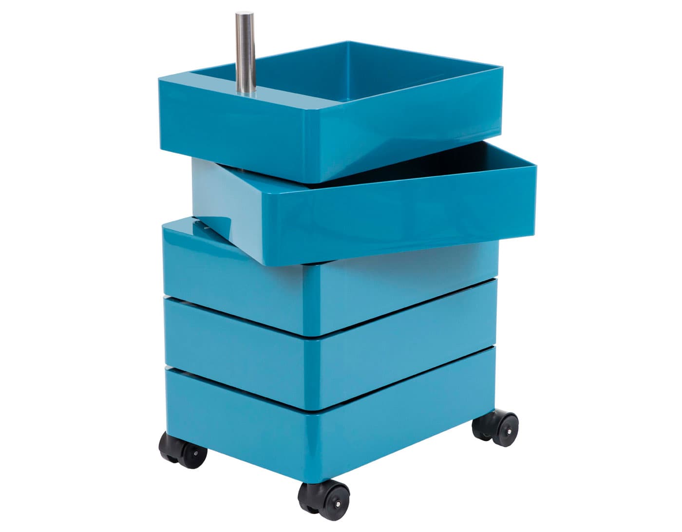 360&deg; Container / 5 drawer unit - blue