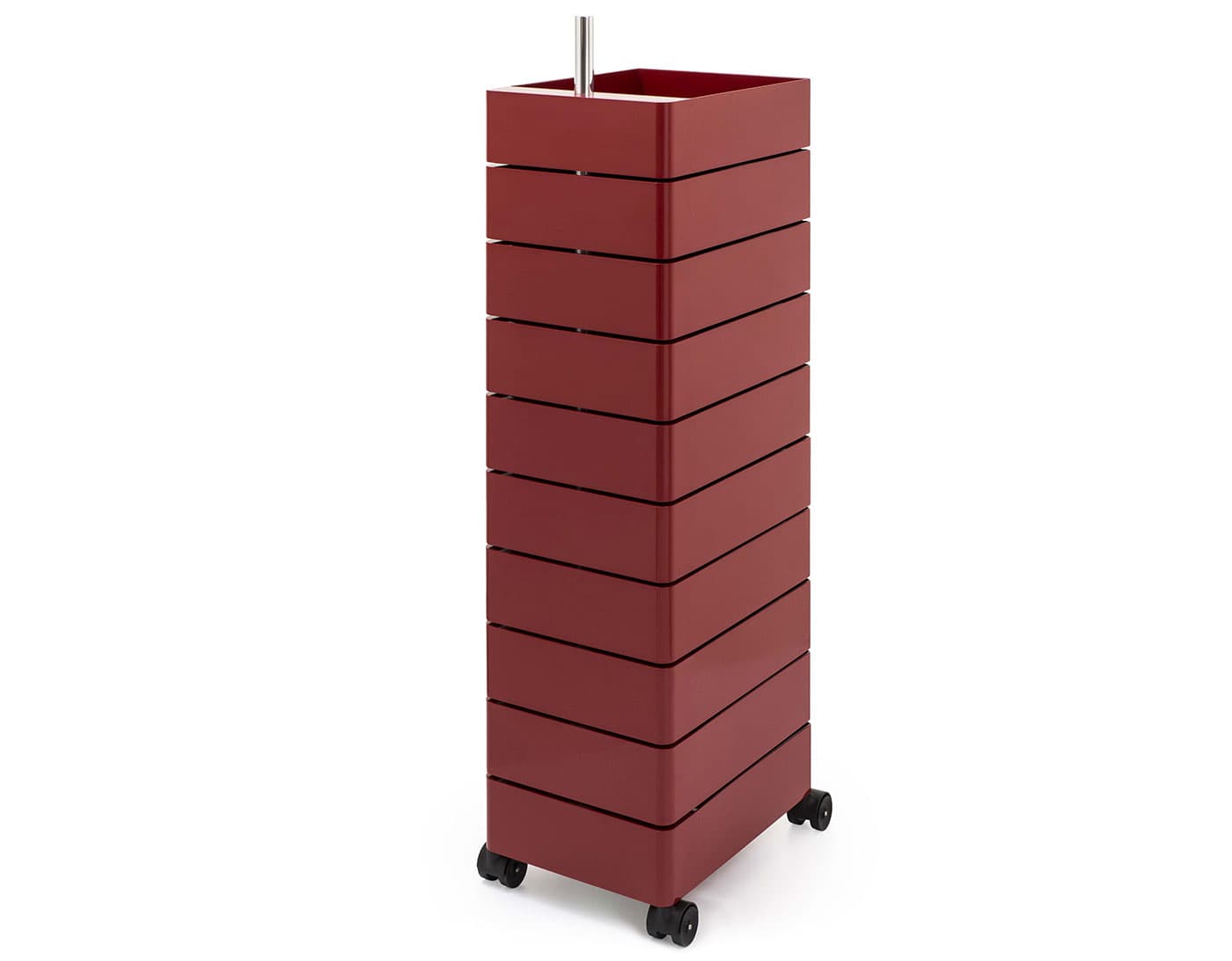 360&deg; Container / 10 drawer unit - bordeaux