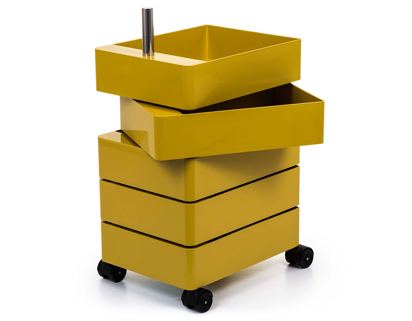360&deg; Container / 5 drawer unit - yellow