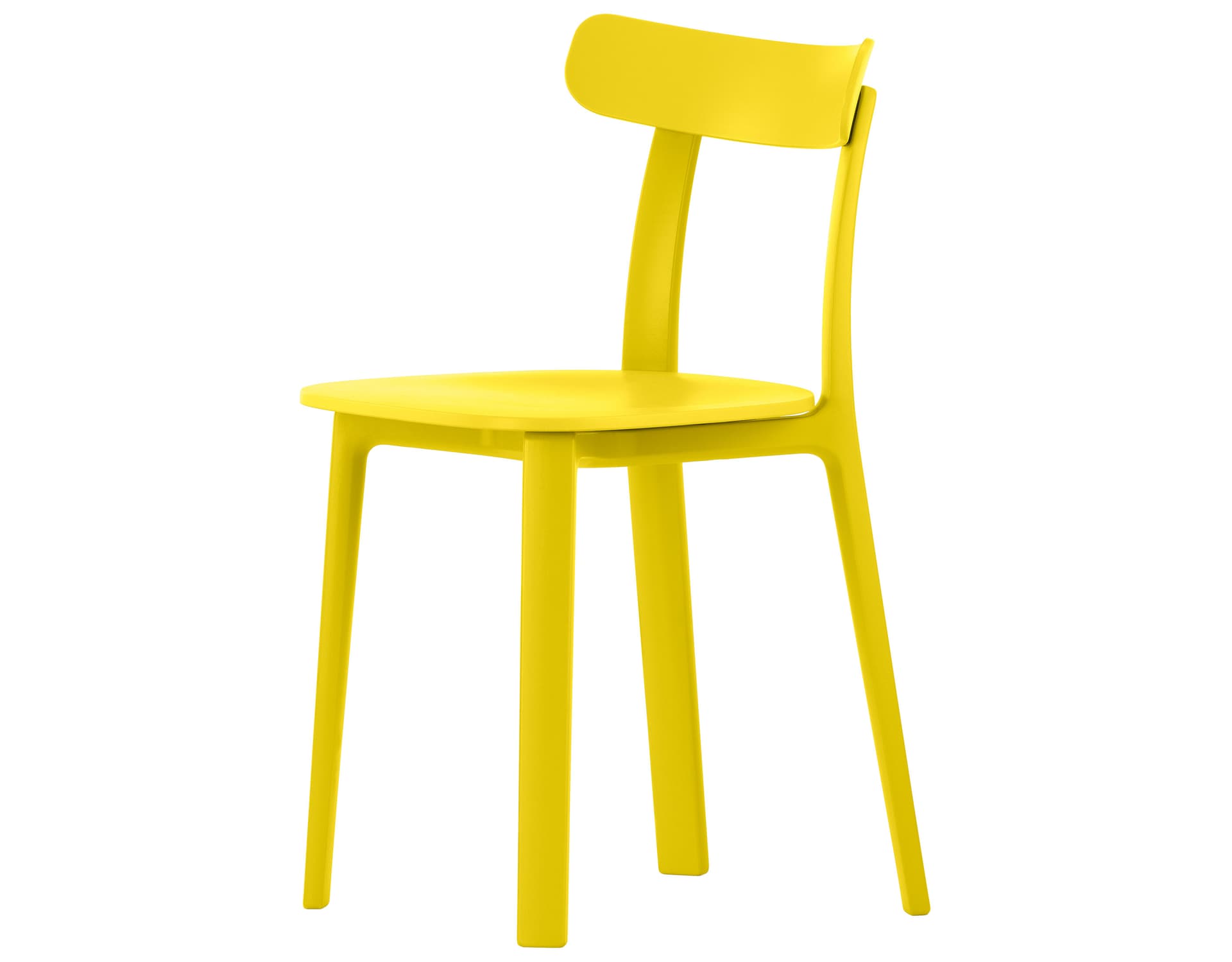 all plastic chair / felt glides for hard floors  / buttercup