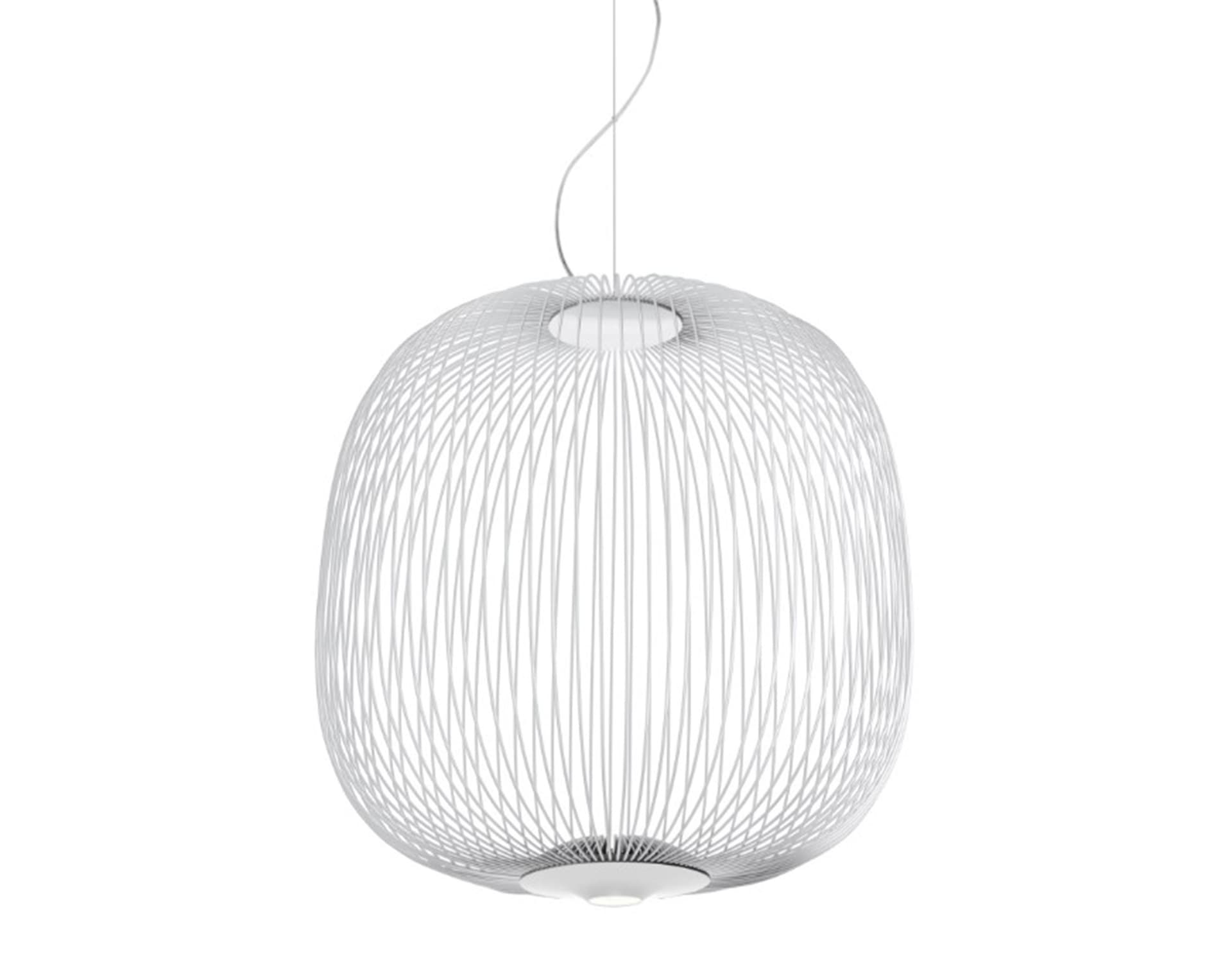 spokes led suspension lamp / spokes 2 midi / white