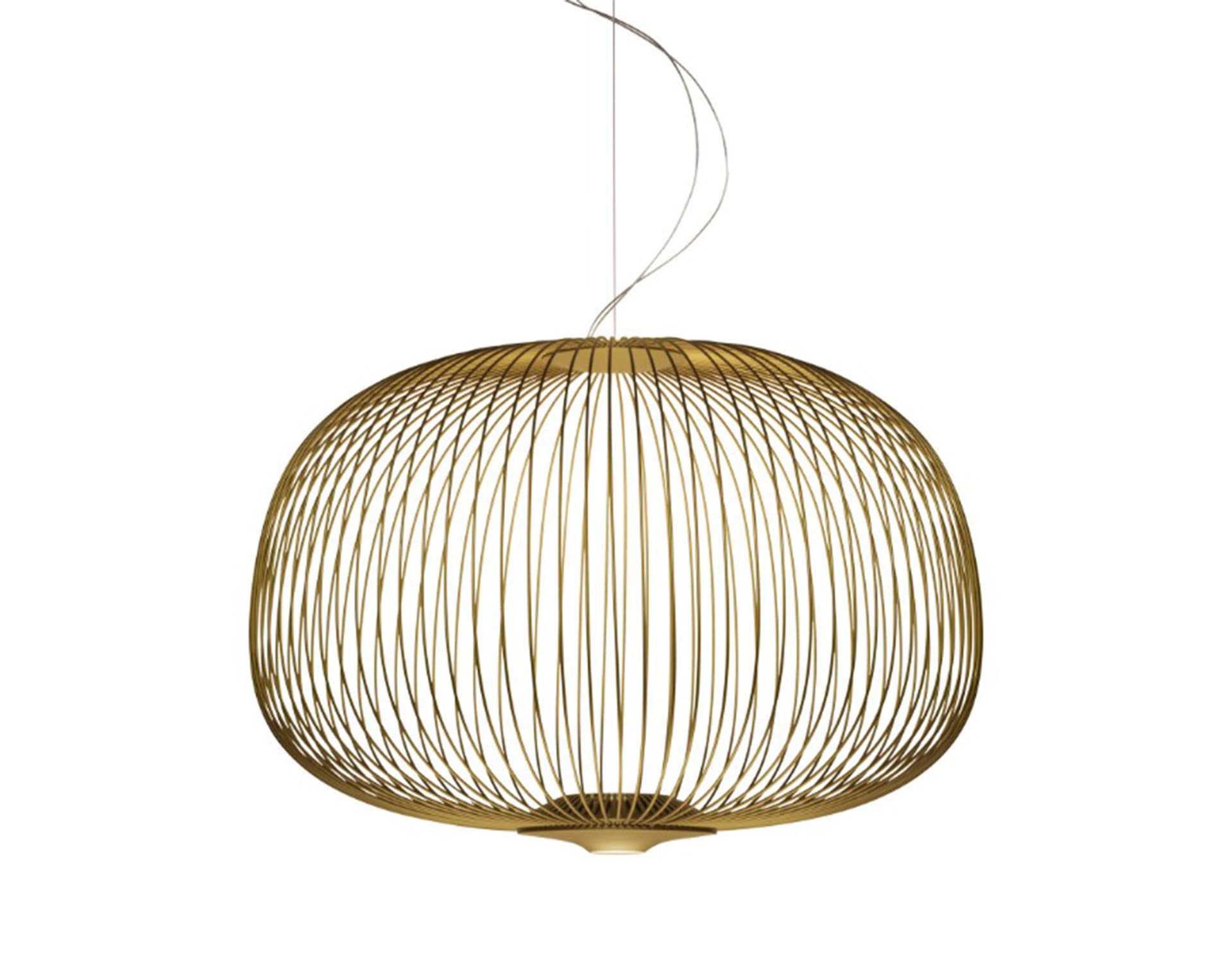 spokes led suspension lamp / spokes 3 / gold